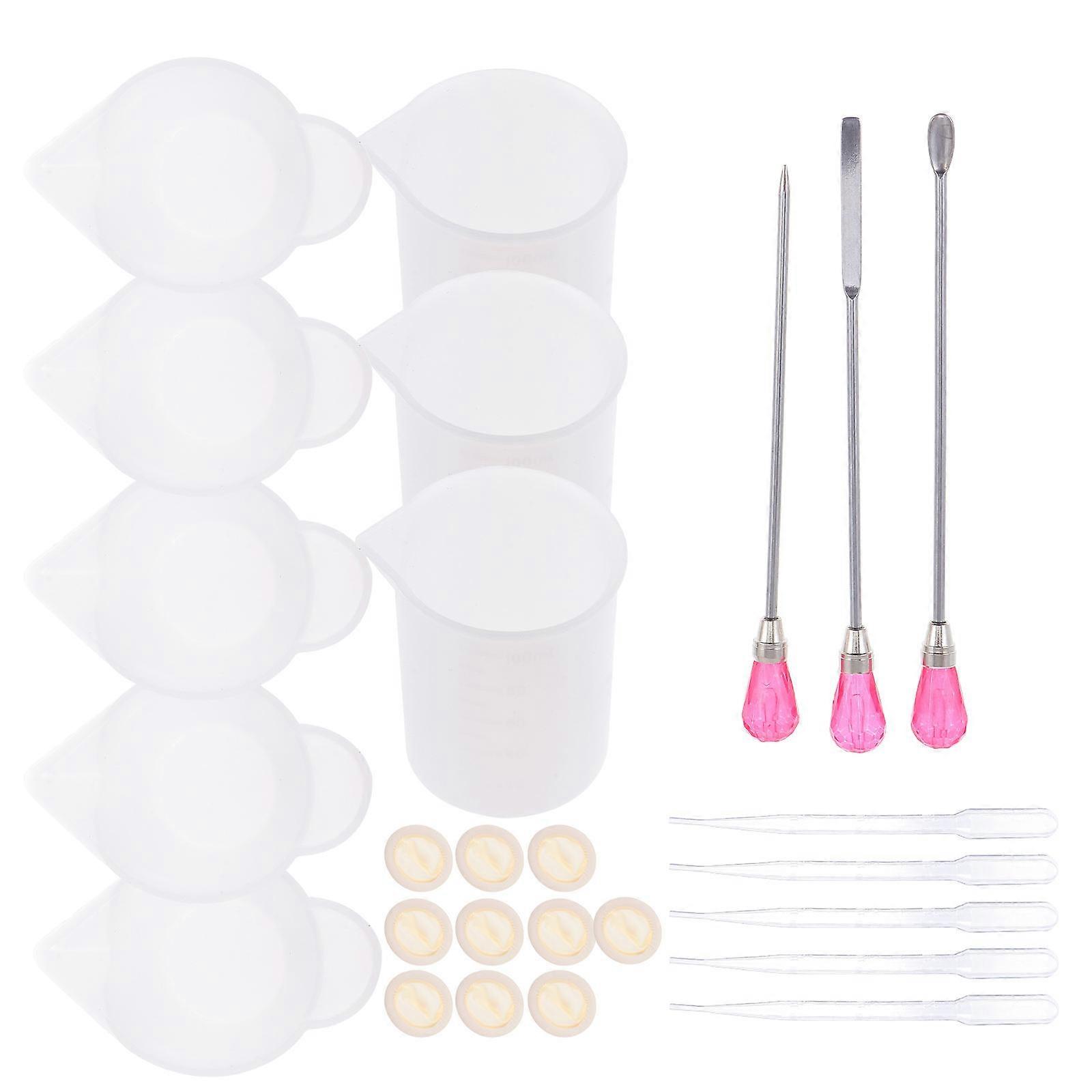 1 Set of DIY Epoxy Mixing Tools Kit Droppers Mixing Cups and Stirring Sticks
