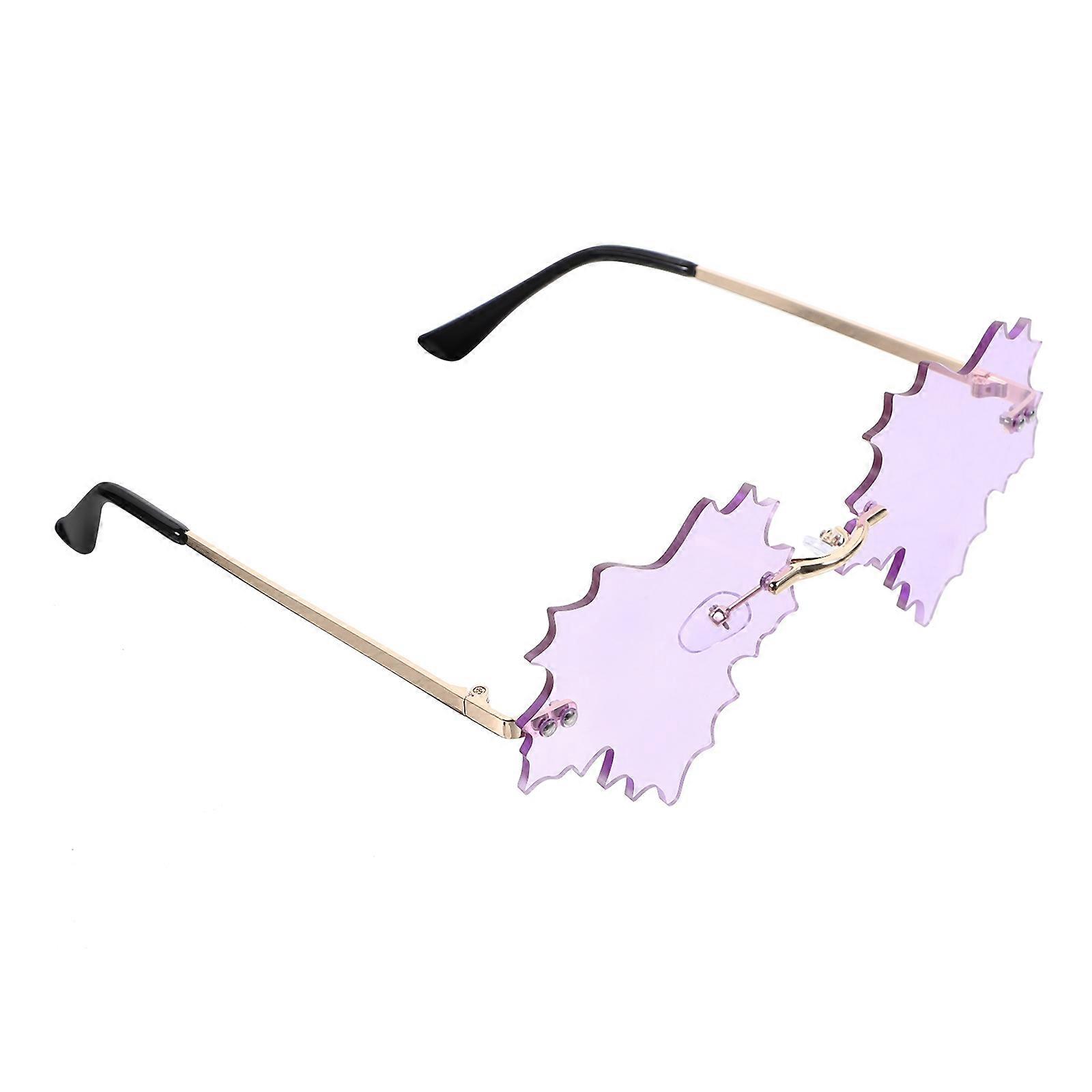 Frameless Rimless Sunglasses for Adults Eye Protection in Lavendar Ideal for Parties 1Set