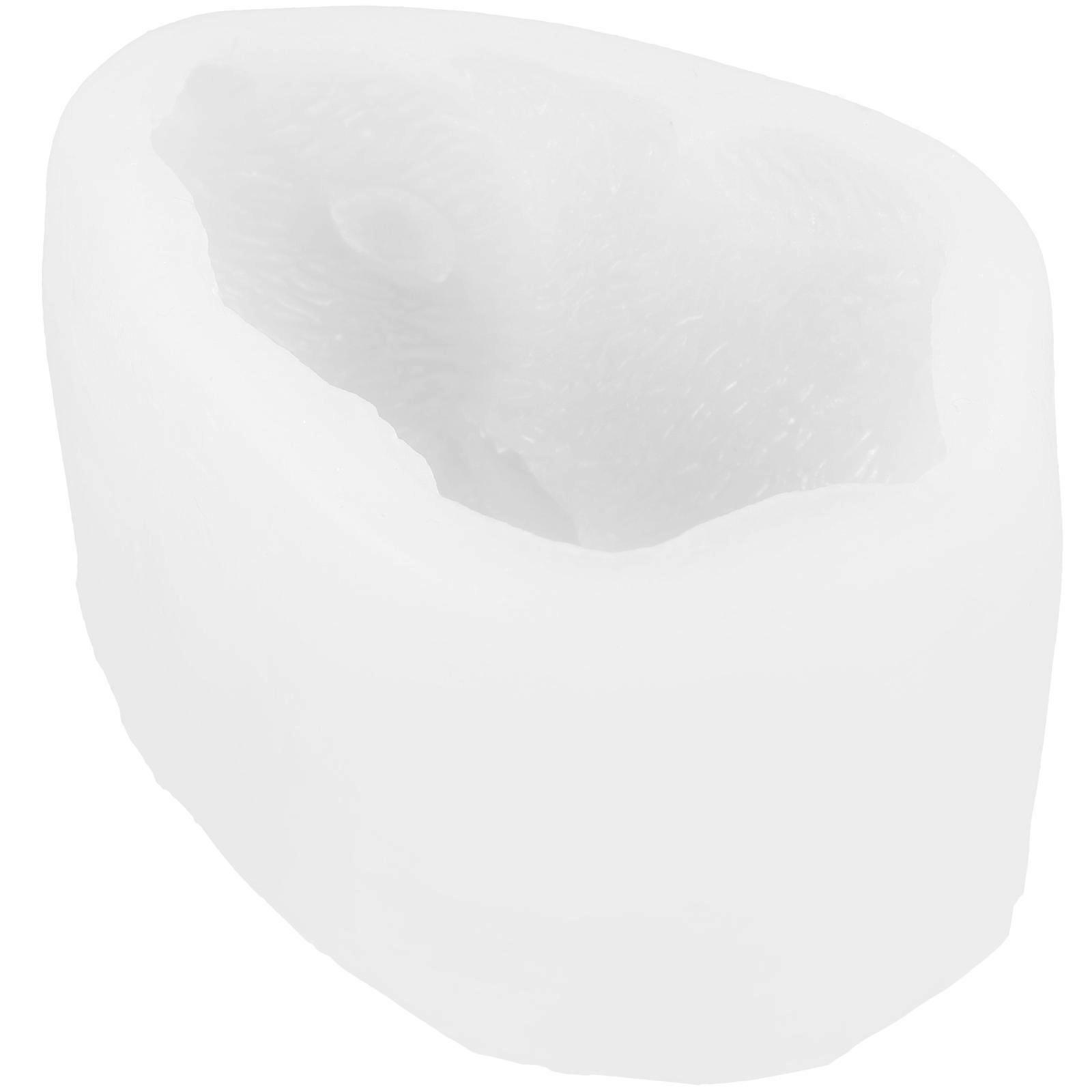 Easter Bunny Rabbit Candle Mold for DIY Scented Candles and Crafts in White Silicone