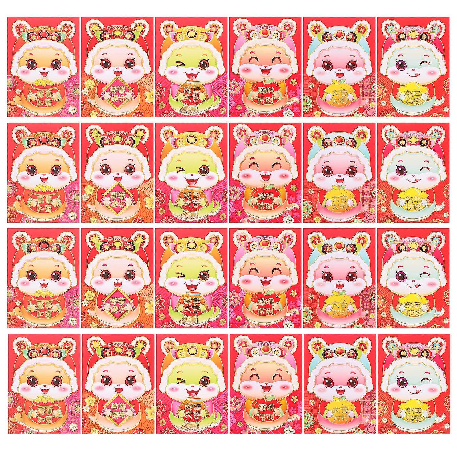 Lucky Pockets 60Pcs Chinese New Year Red Packets With Rectangular Design Suitable For Weddings Baby Showers And Birthdays