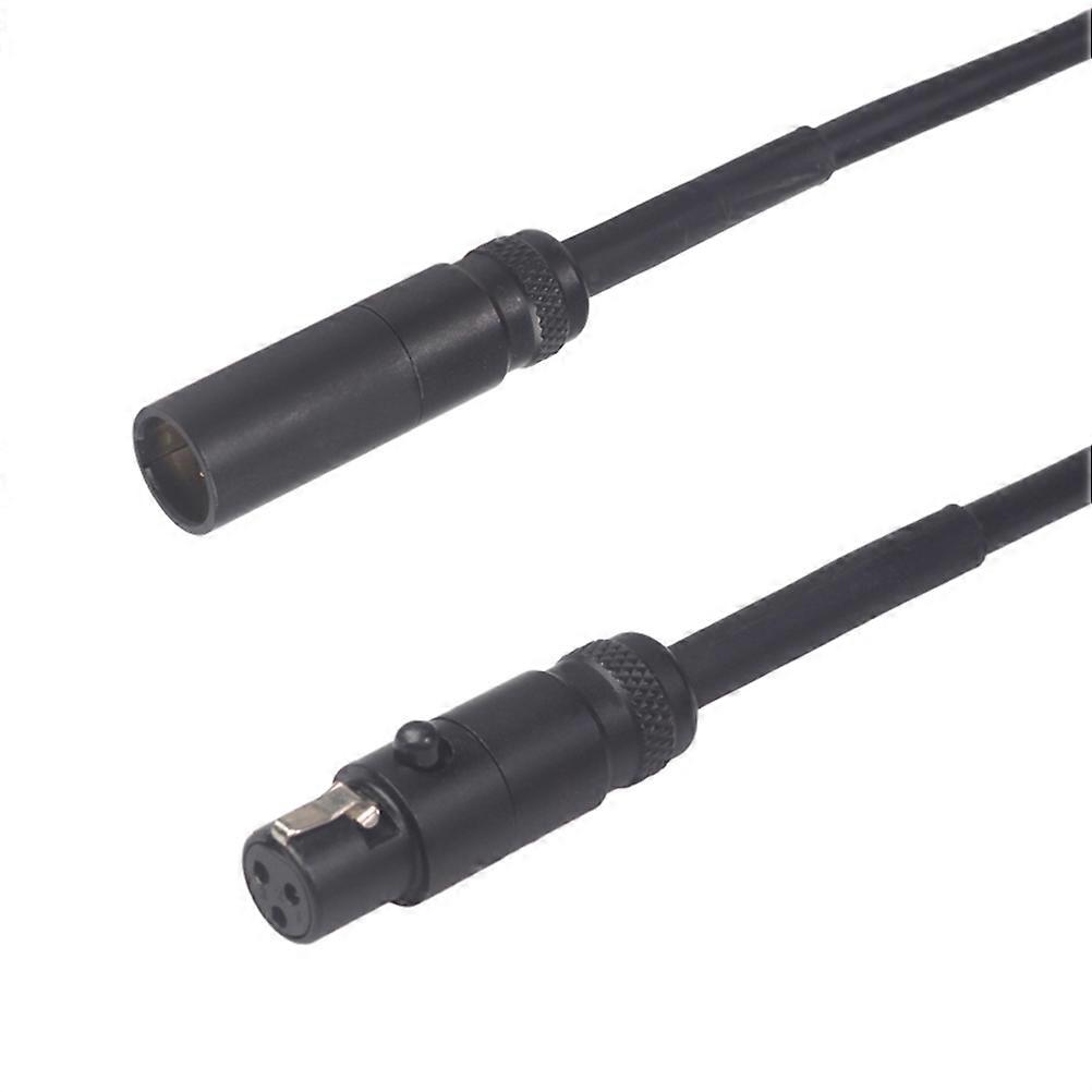Microphone Cable with HighFidelity Shielding for Video Camera DSLR 3 Pin Mini XLR 0.3m Black