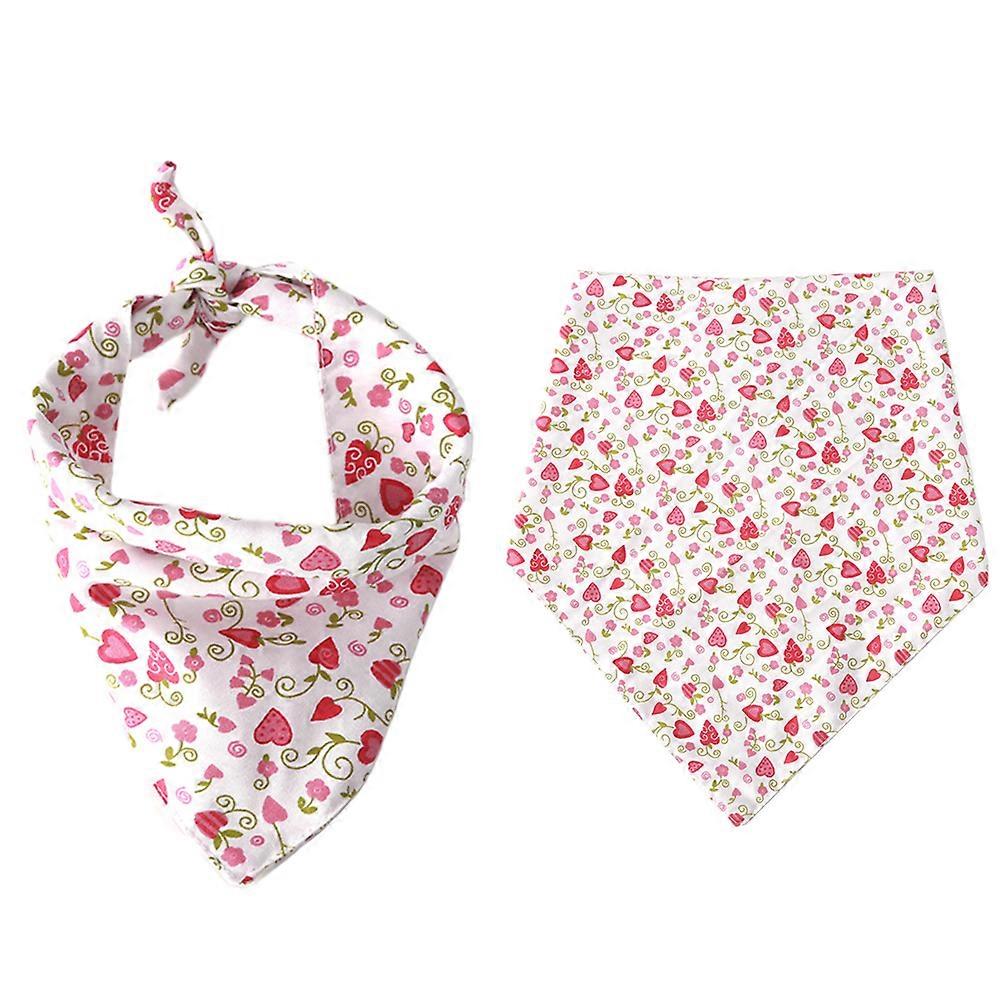 Triangle Pet Bandana Scarf For Dogs And Cats Saliva Absorption Design Suitable For Daily Use 1Pack