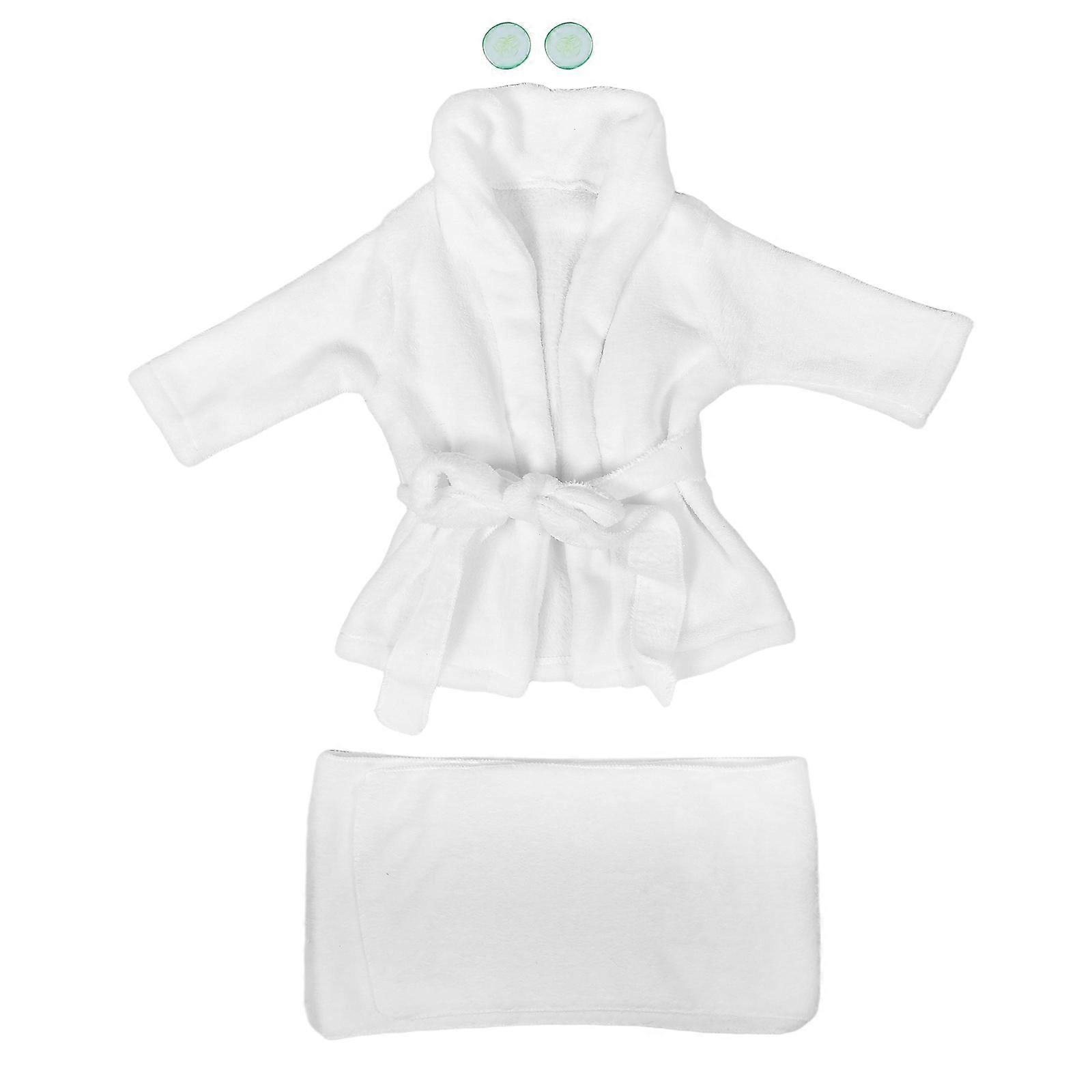 Thickened Newborn Robe Ideal For Bath Time Designed For Infant With Quick Drying Feature 1 Set