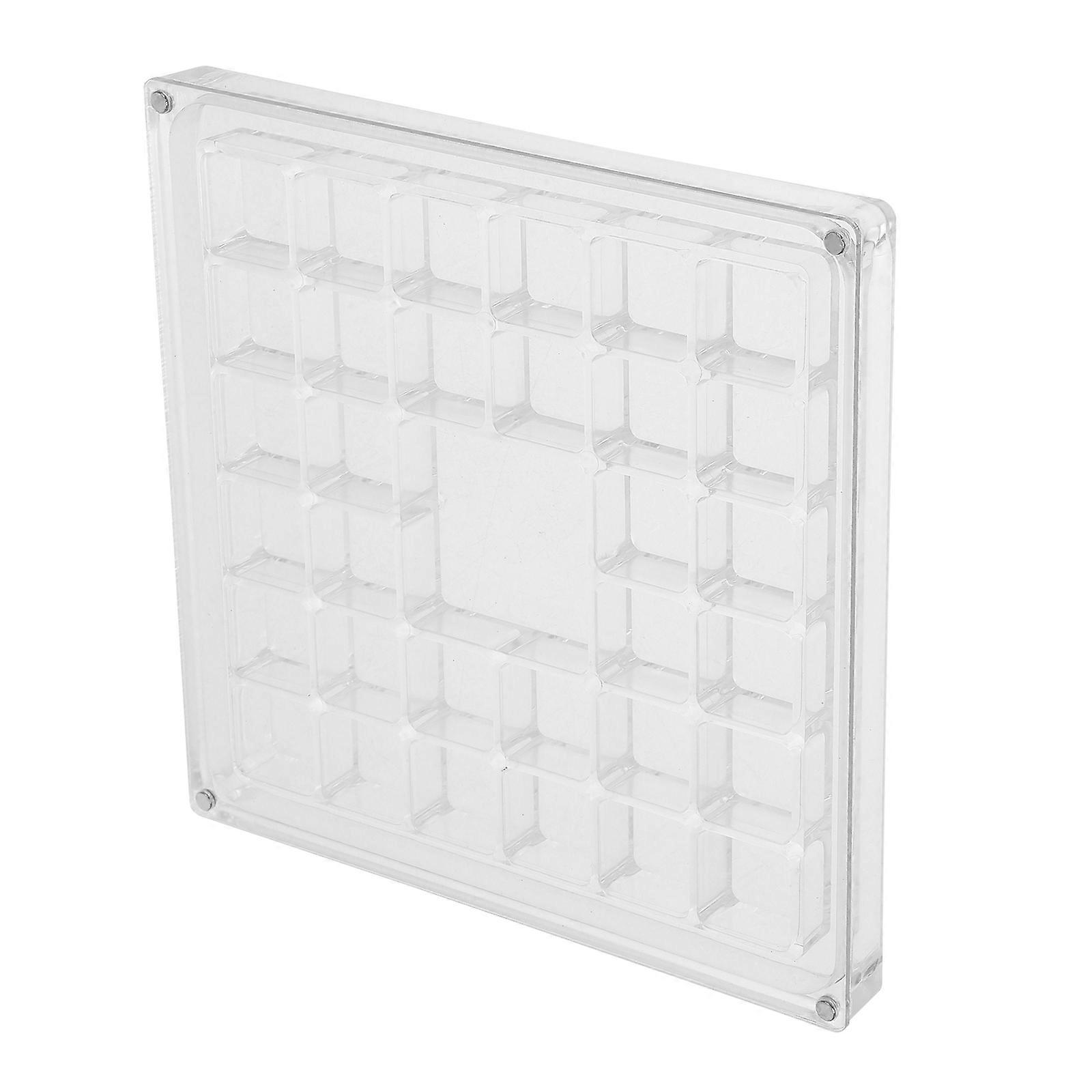 Acrylic Shell Collection Box – 33 Compartment Display Tray for Sorting & Organizing – Clear Storage Case for Beach Wedding Favors and Mini Seashells