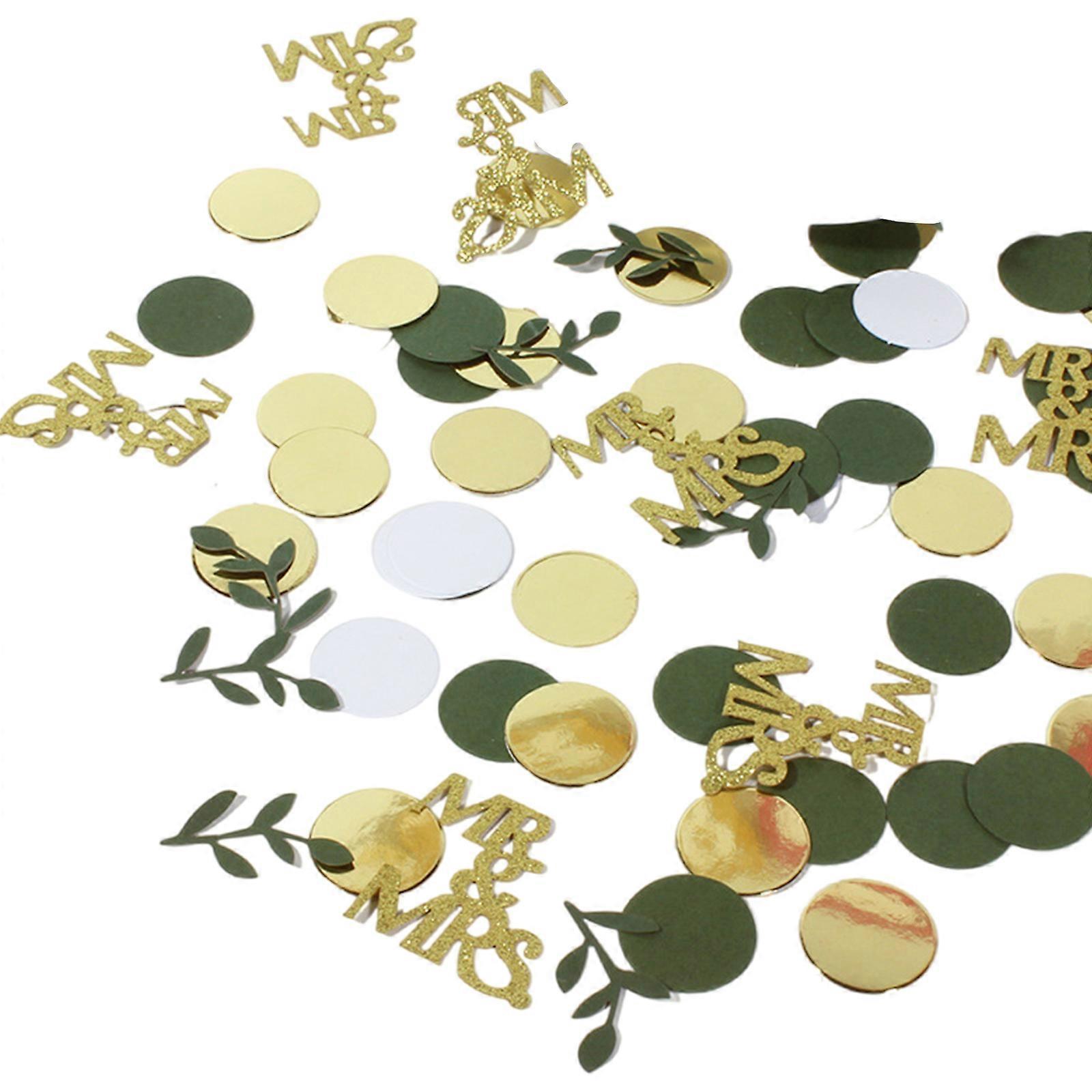 Pack of 100 Natural Themed Biodegradable Confetti Circle Space Saving Party Accessories for Various Occasion Multicolor