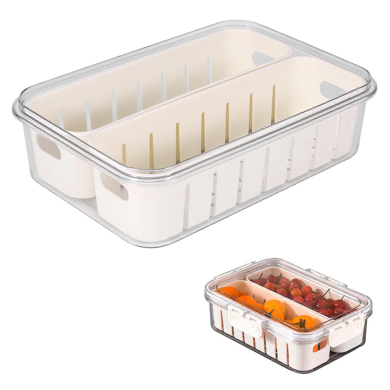 Sealed Fresh-Keeping Storage Box 2 Compartments