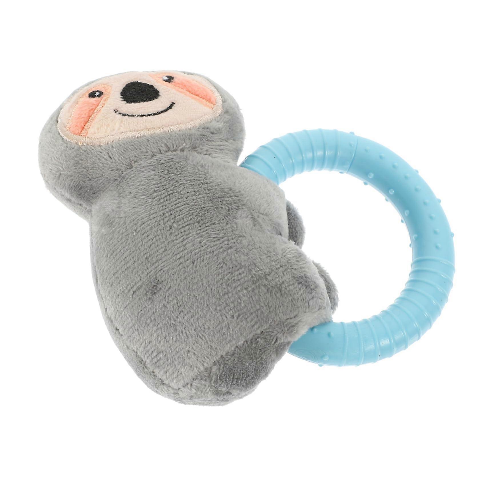 Squeaky Dog Chew Toy for Puppies - Durable Cartoon Design, Promotes Dental Health, Small Size Ideal for Home Play
