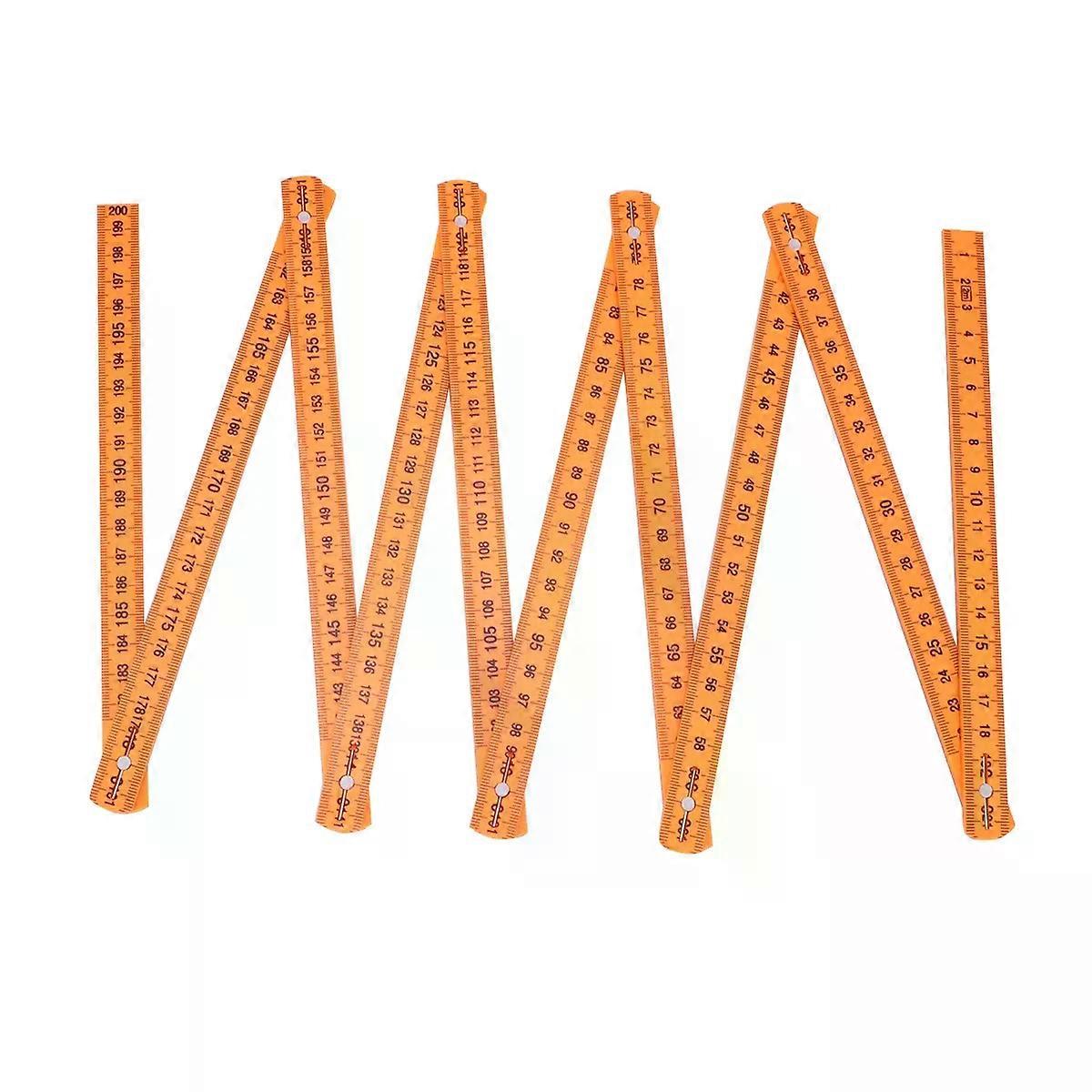 Folding Ruler Plastic Foldable Measuring Tool Carpenter Ruler Tape Measure Pocket Folable Drafting Supplies Measuring Ruler