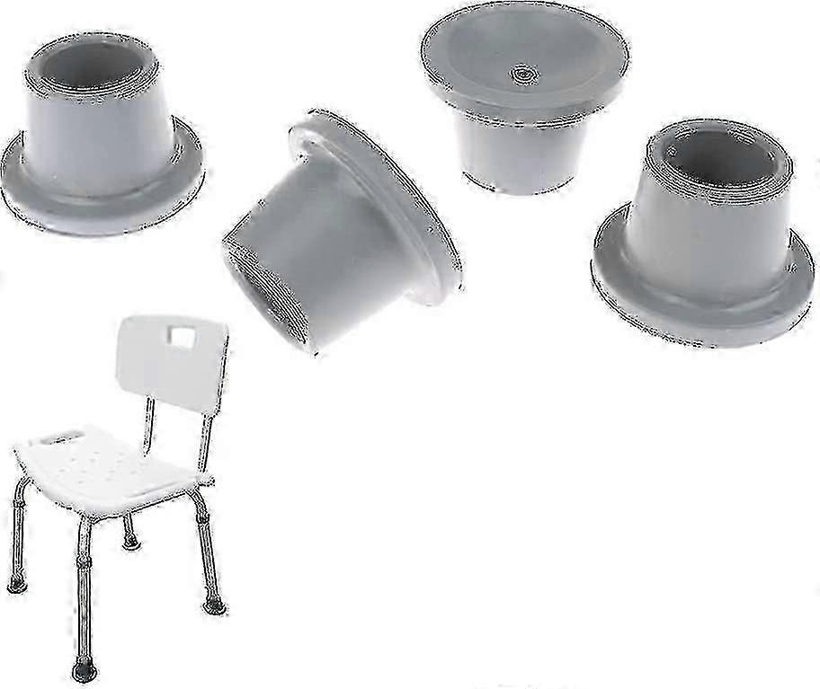 Bath Seat Rubber Feet 4PCS Non-Slip Replacement Tips for Shower Bench