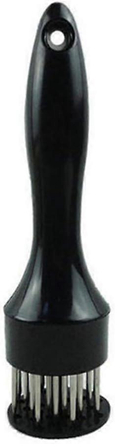 1 Pack Steaks, Pork Chops Quick Release Needle Practical Stainless Steel Meat Tenderizer (Black)