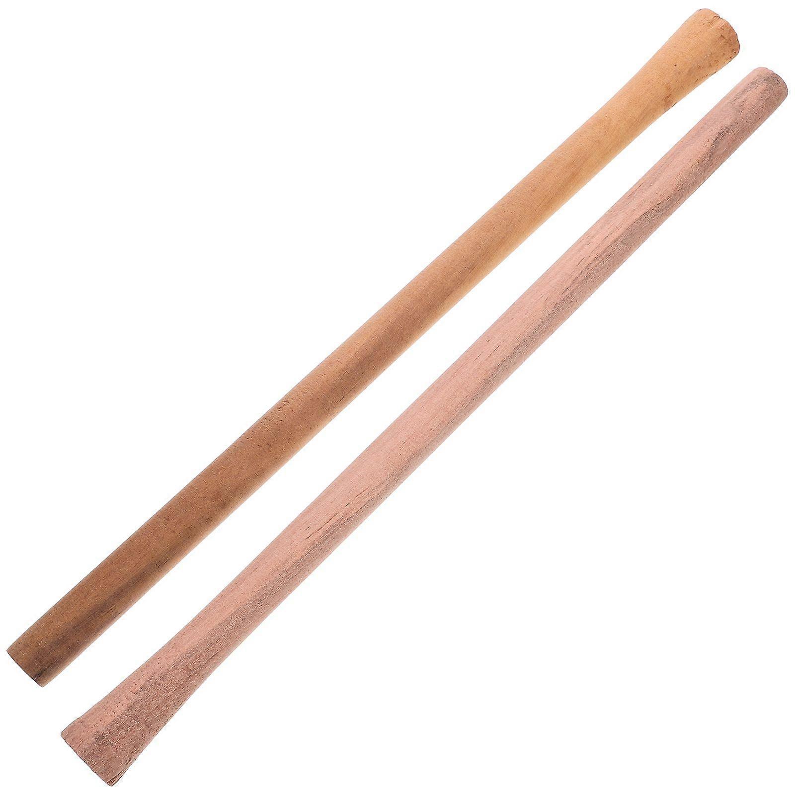2Pcs Wooden Handles Hardwood Handles Landscaping Hoes Tool Replacement Handles