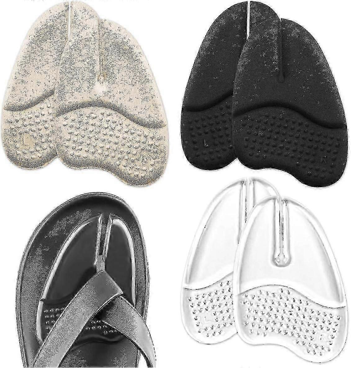 3 Pairs Metatarsal Pads For Flip Flops, Gel Metatarsal Pads For Flip-flops Thong Sandals, Forefoot P