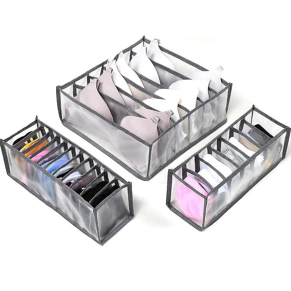Underwear Organizer, Drawer Divider Kit Closet Foldable Storage Box