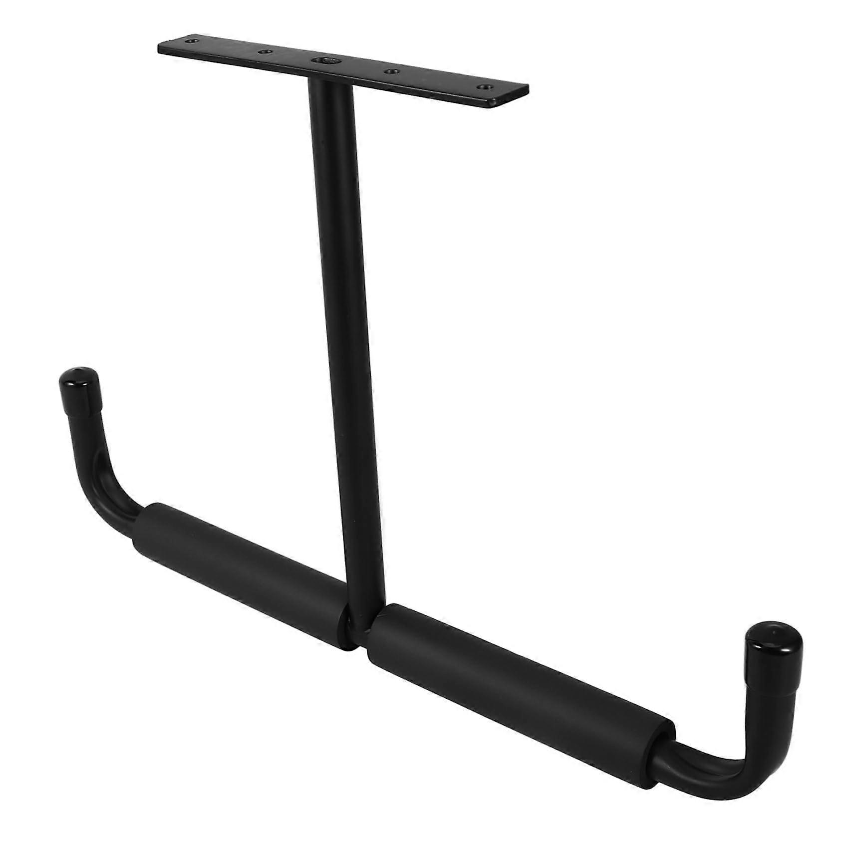 Ceiling Mounted Storage Rack for Bikes and Fishing Rods, Steel MultiUse Garage Organizer, SpaceSaving