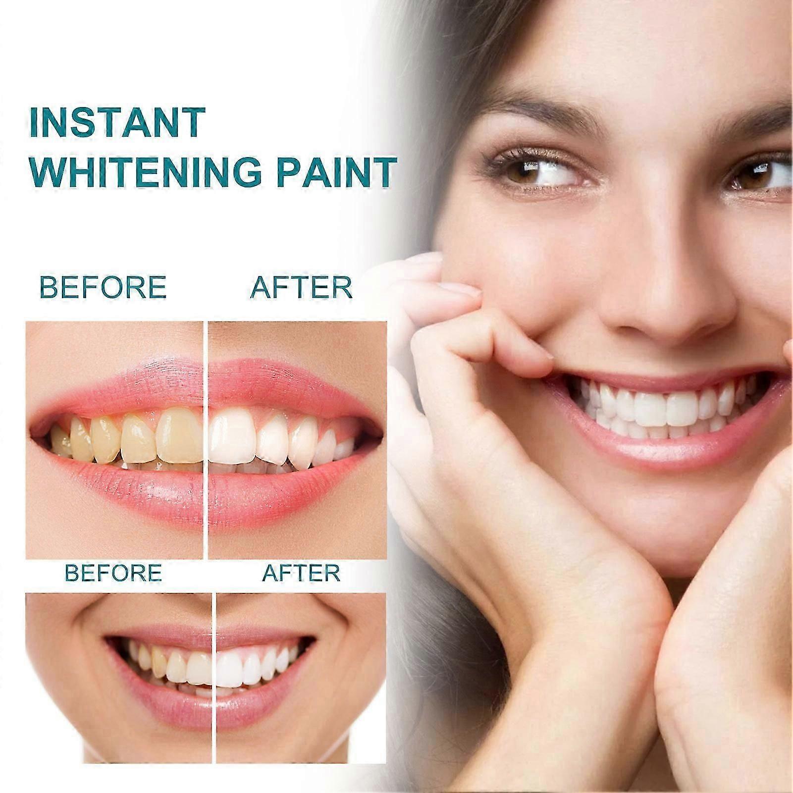 EELHOE 15ml Instant Tooth Whitening Paint Remove Stains Fresh Breath No Sensitivity Quick Results Oral Care