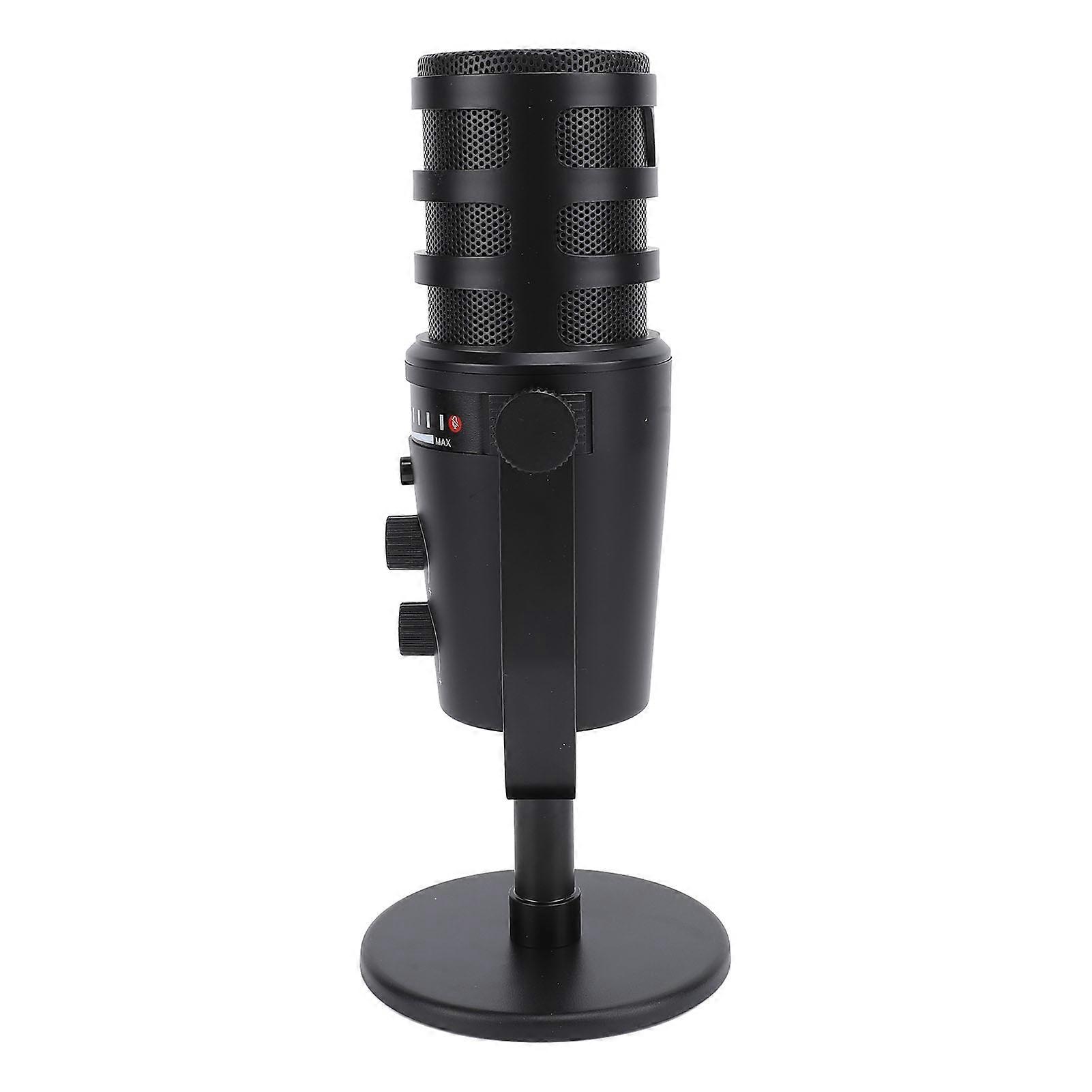 USB Condenser Gaming Microphone with Quick Mute for PC Live Recording