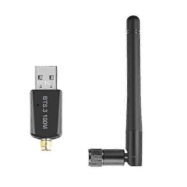 Wireless adapter 100M long range audio USB receiver transmitter 3Mbps Bluetooth-compatible 5.3 Support Windows