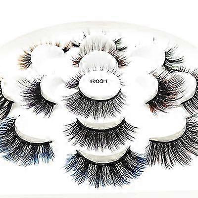 7 Pairs Handmade Luxurious Volume Fluffy Natural False Eyelashes