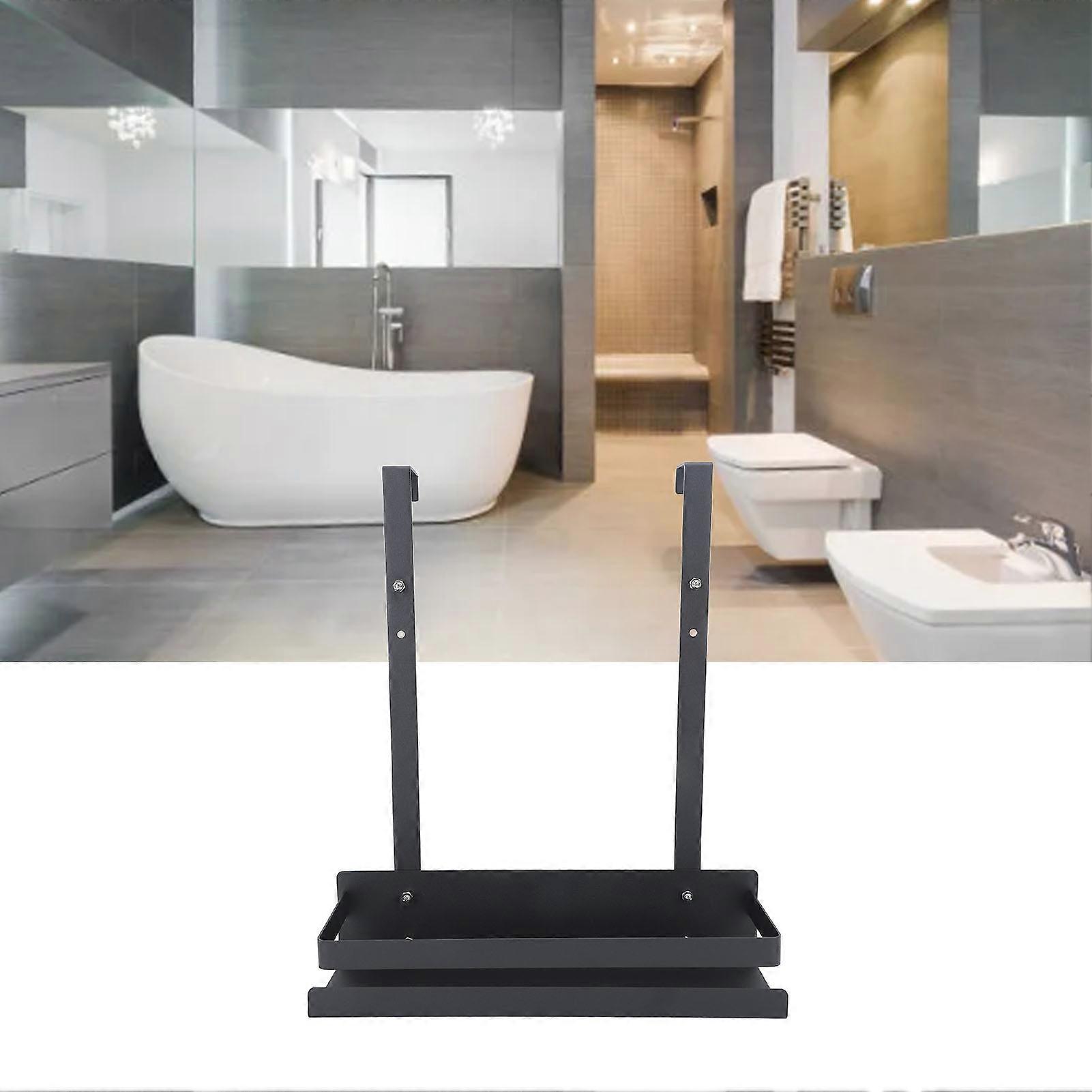 Bathroom Hanging Organizer Black Iron Waterproof Model B Single Layer