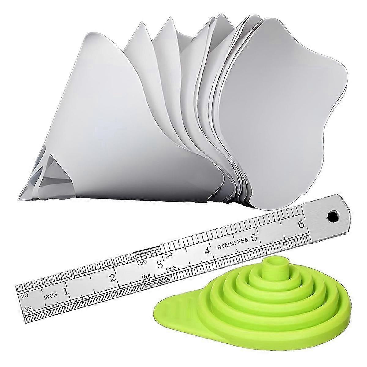 60Pcs Paint Strainers Paper Cone Paper Paint Filters with Funnel