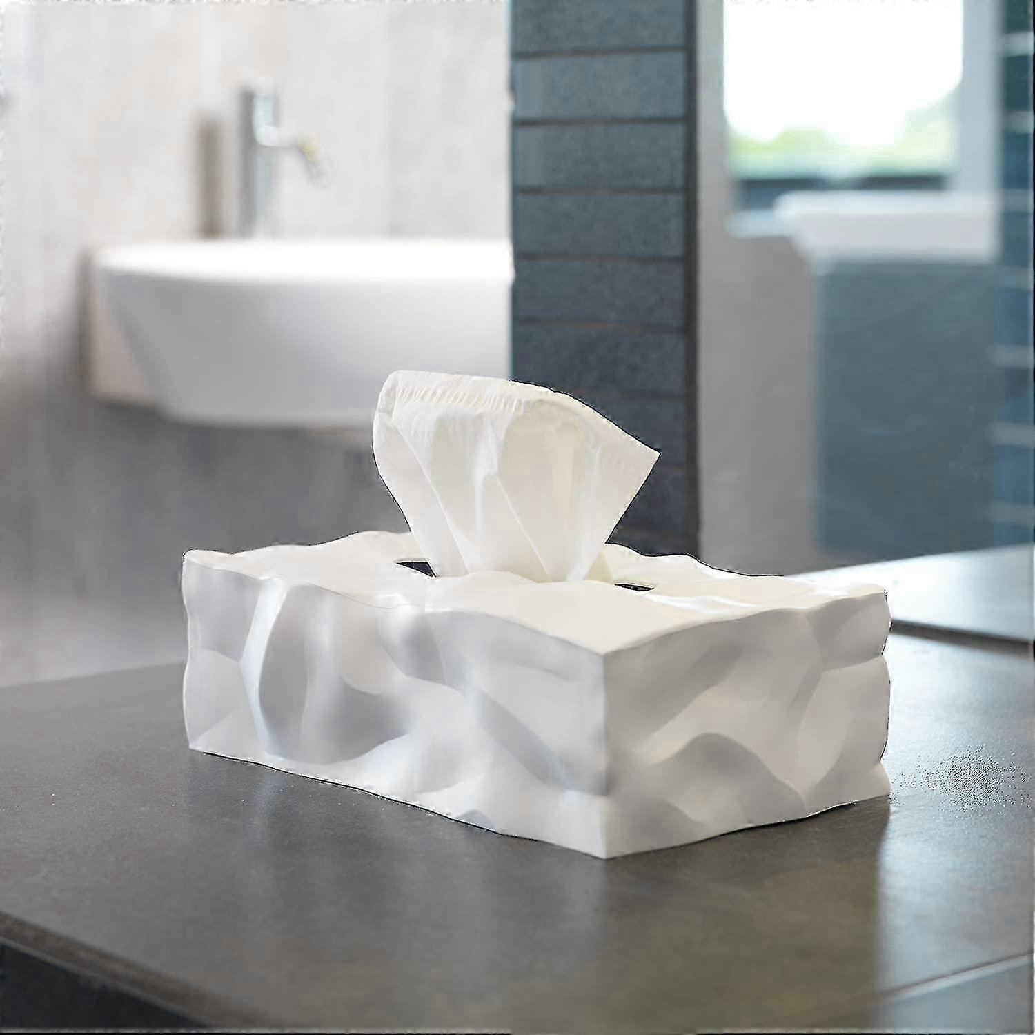 Wipy cube rectangle tissue box for beauty organizer