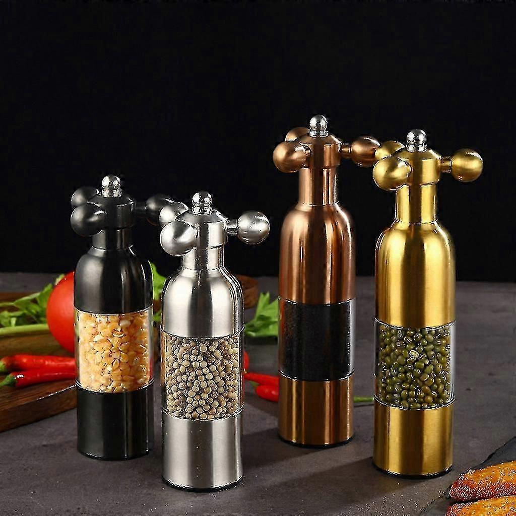 1pcs Salt And Pepper Mill Solid With Adjustable Ceramic Grinder Easy To Use