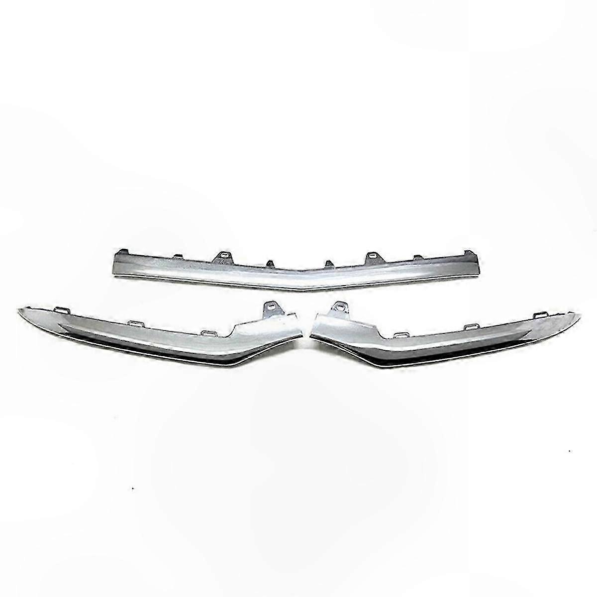 3-Piece Chrome Bumper Trim for E-Class W212 2014-2016 Models