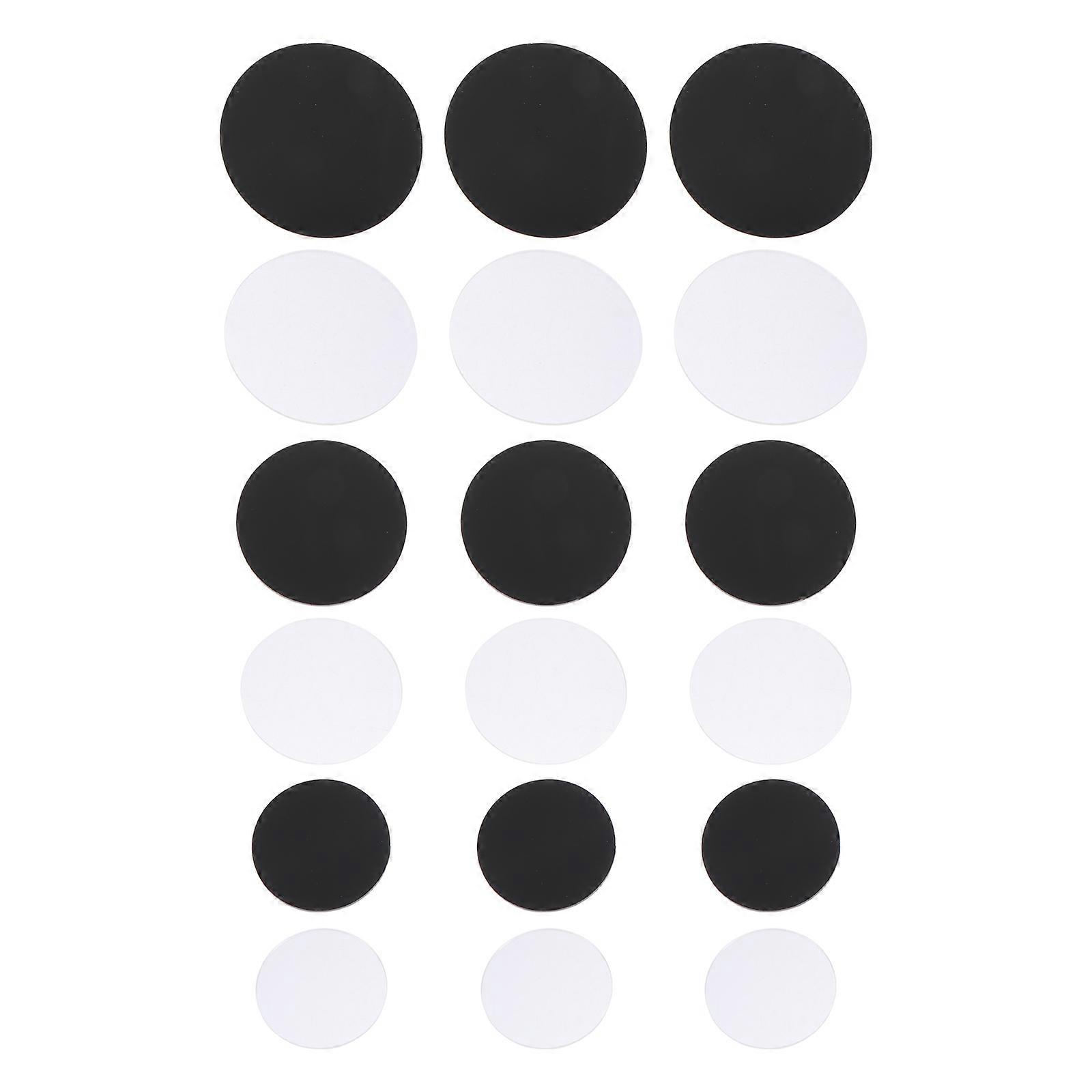 Clay Doll Base for Displaying Stand Made of Acrylic Black Easy to Store and Use 18 Pcs