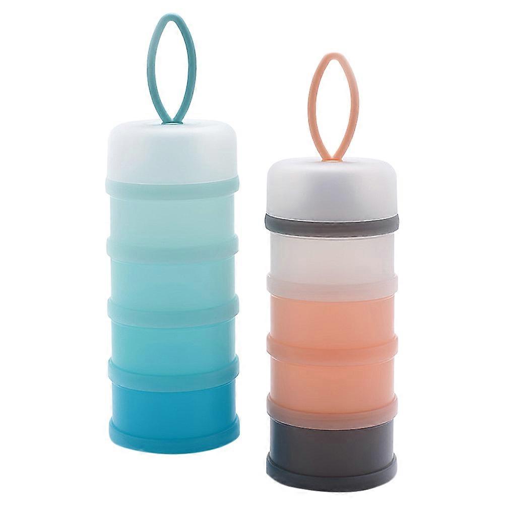 Milk Powder Storage Box Portable Container for Baby Use 2Pcs Included