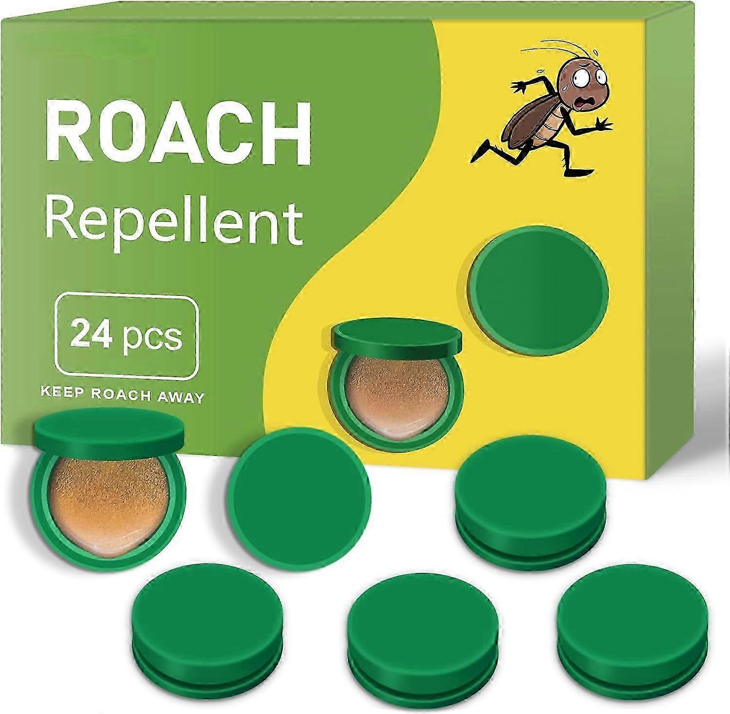 Roach Bait Stations, Natural Cockroach Repellent, Roach Traps Indoor/Outdoor Use,12pcs