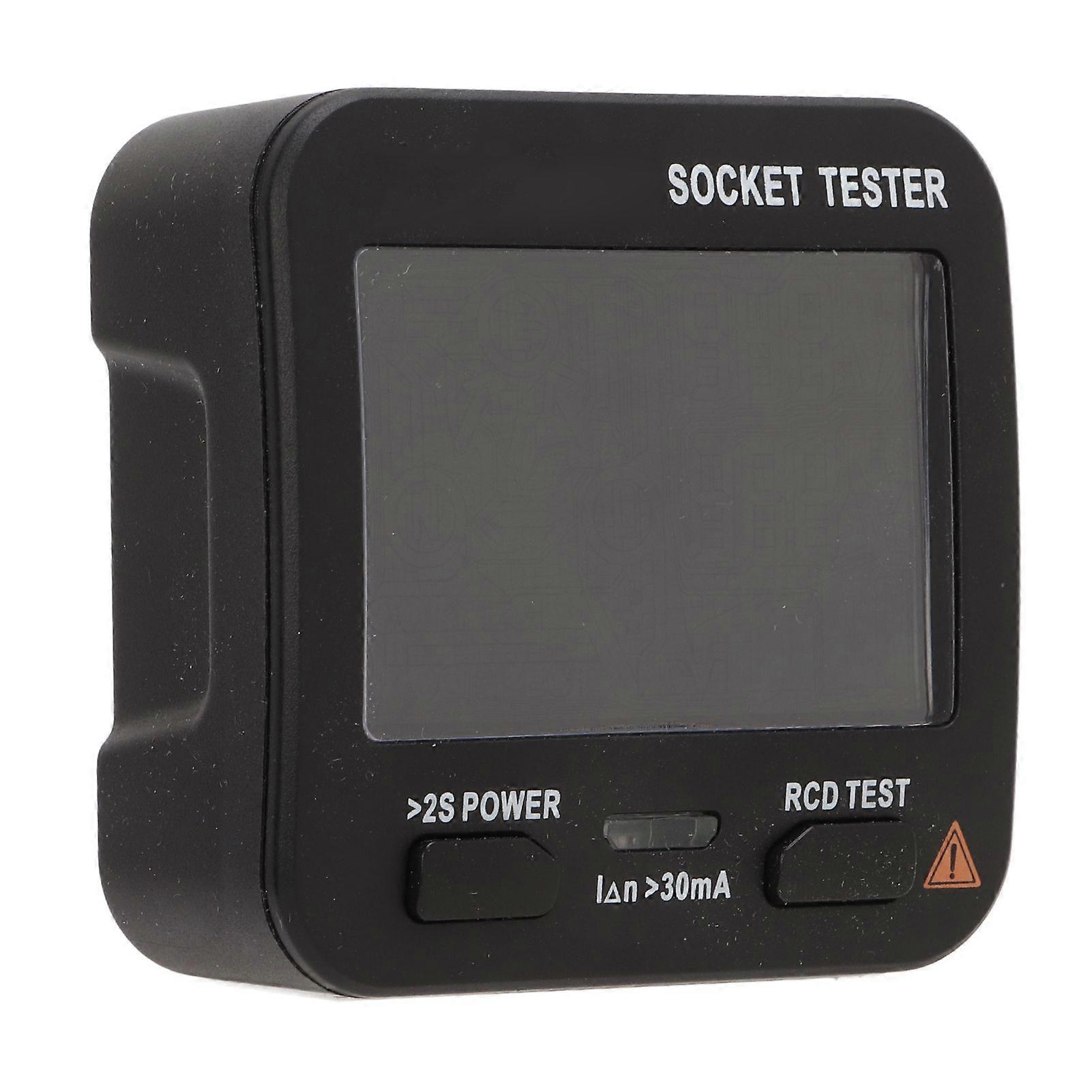 Socket Tester Digital Display Voltage Durable Material Multifunctional Widely Application Socket Detector 0.1