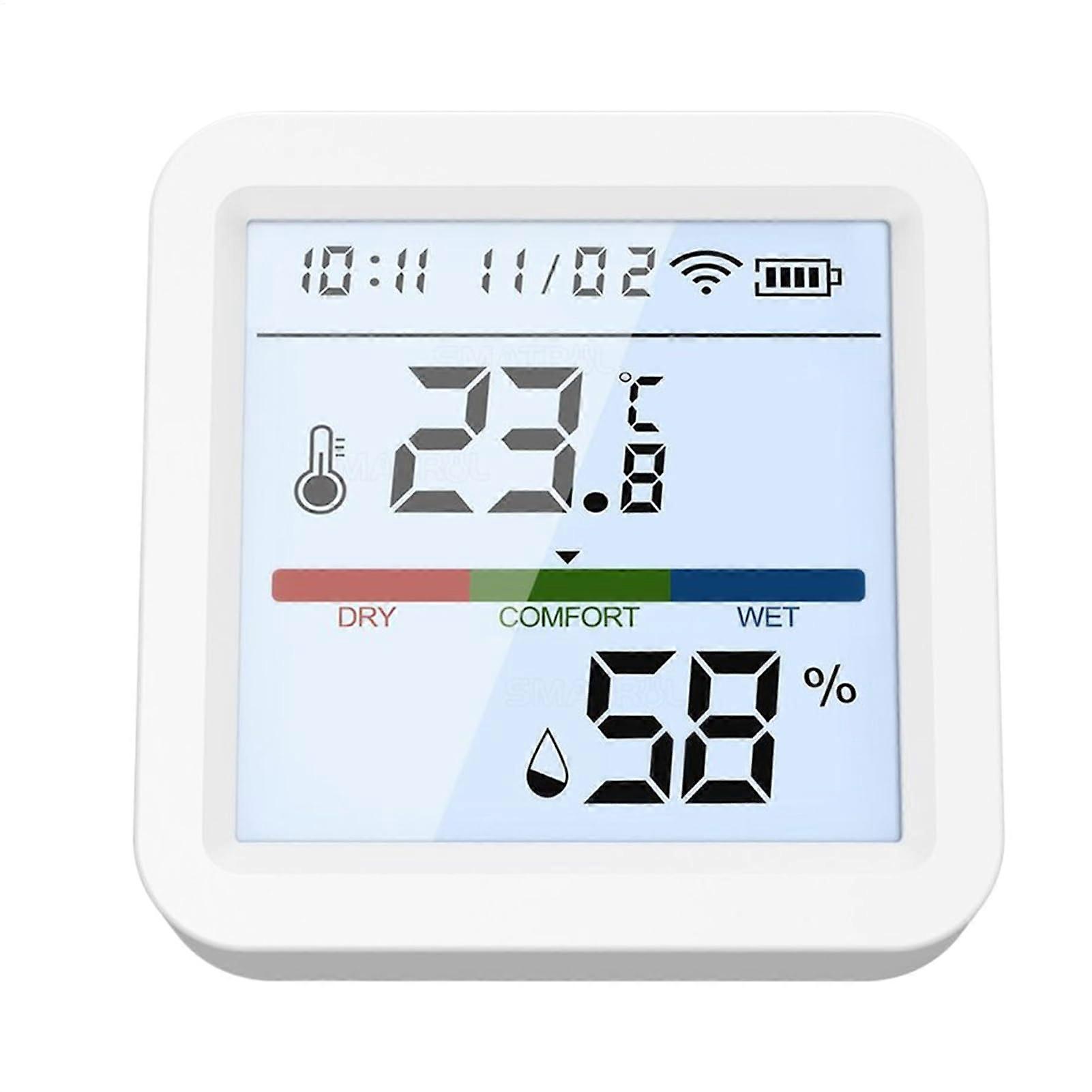 Humidity Sensor Temperature And Humidity Meter Wireless Portable Remote Moisture Monitor Air Quality WiFi With Screen