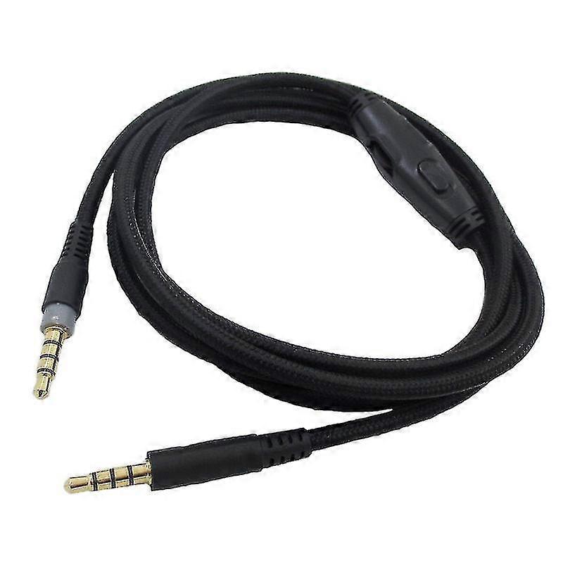 Replacement Audio Cable Compatible with HyperX Cloud Alpha（Black）