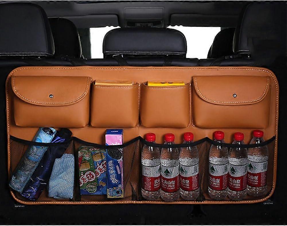 Car Boot Organiser Bag Leather, Foldable Trunk Organizer With Pockets, Compatible With Dodge Dart/Charger/Durango
