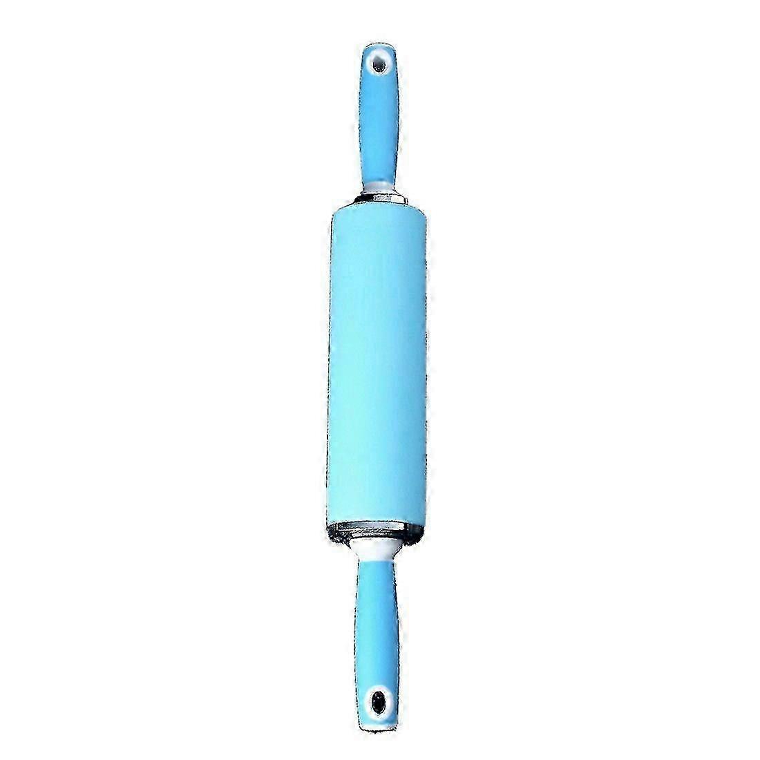Silicone Rolling Pin, Non-Stick Dough Roller Pin for Rolling and Baking,BPA Free Silicone Dough Rollers-D