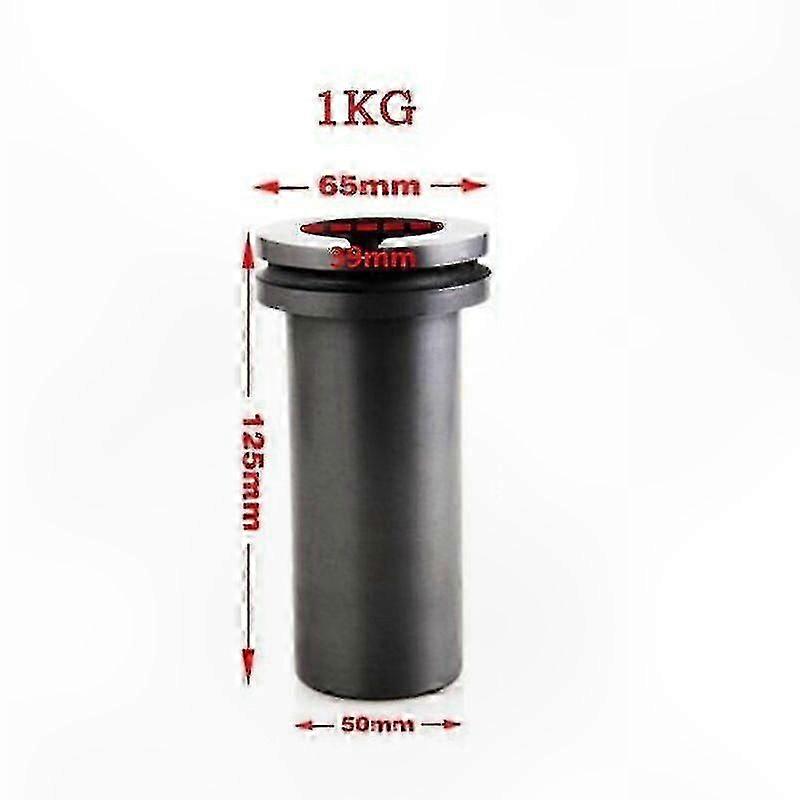 Graphite Crucible for Metal Melting and Casting, 1-5kg Capacity, Single or Double Ring Design