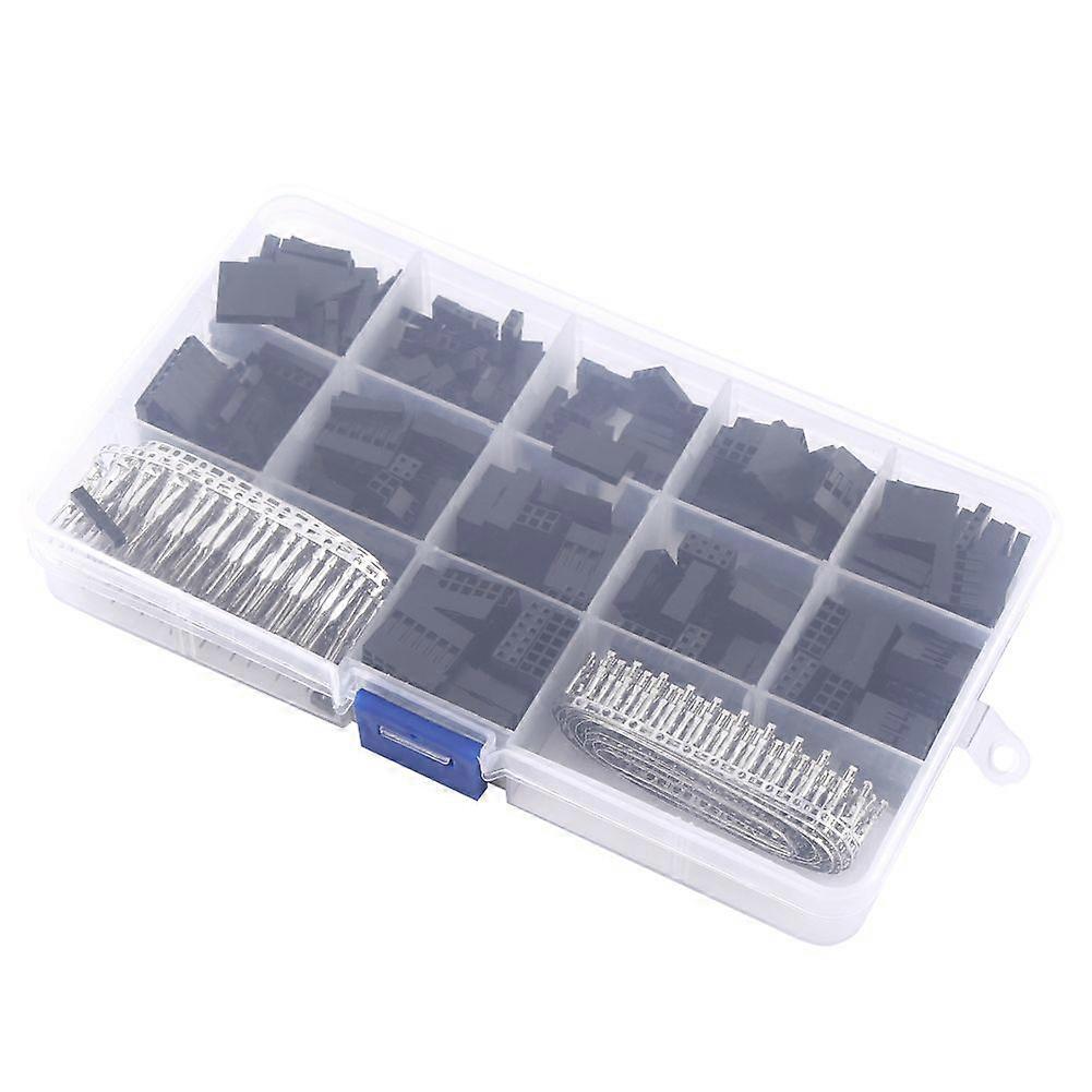 620pcs Jumper Wire Cable Pin Header Connector Housing Kit Male/Female  Crimp Pins Terminal With