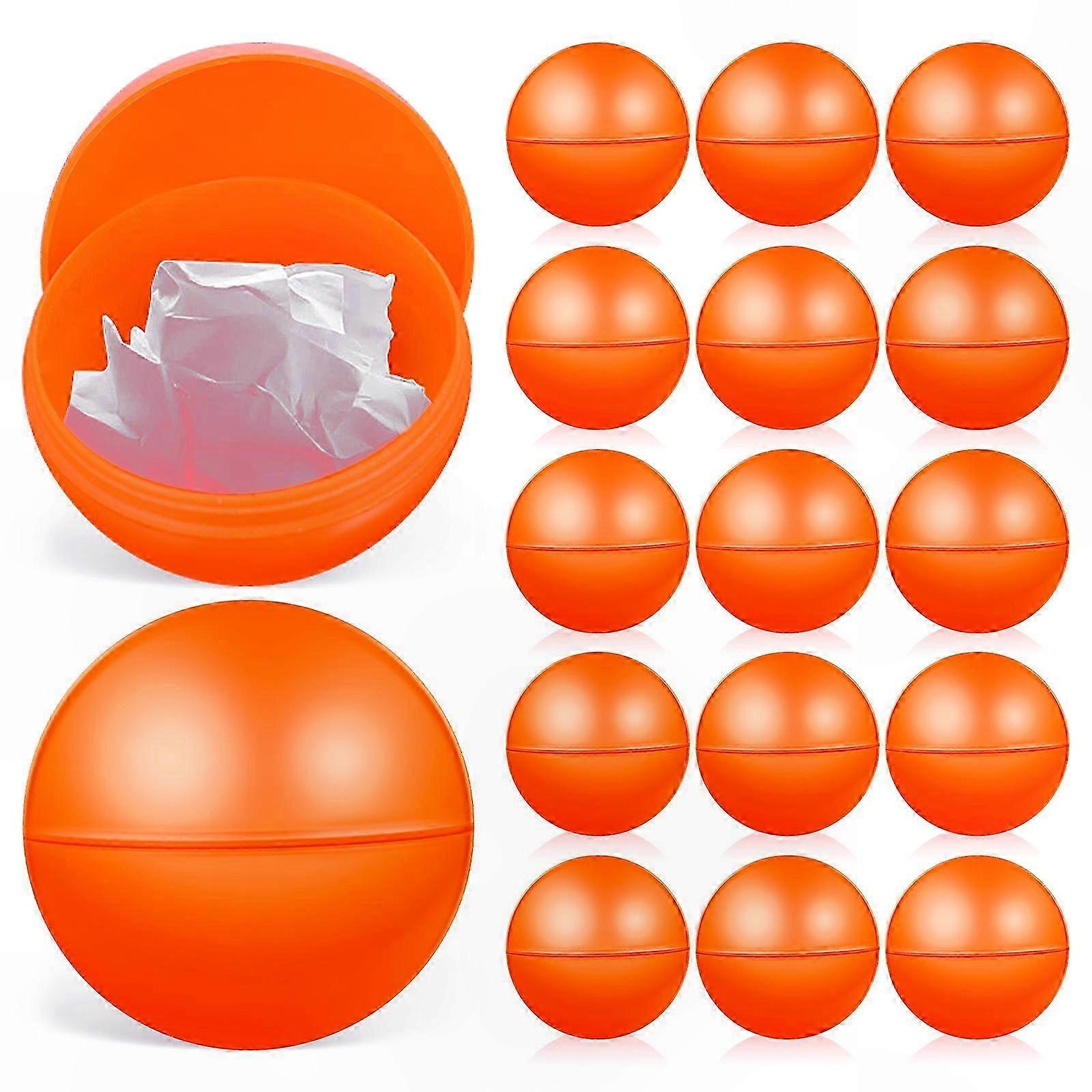 50mm Plastic Game Balls, 25 Pack Round Hollow Openable Props for Raffle, Lottery, and Party Games
