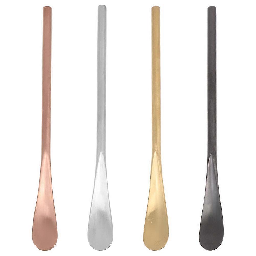 Coffee Stirring Spoon Stainless Steel Long Handle for Coffee 4Pcs