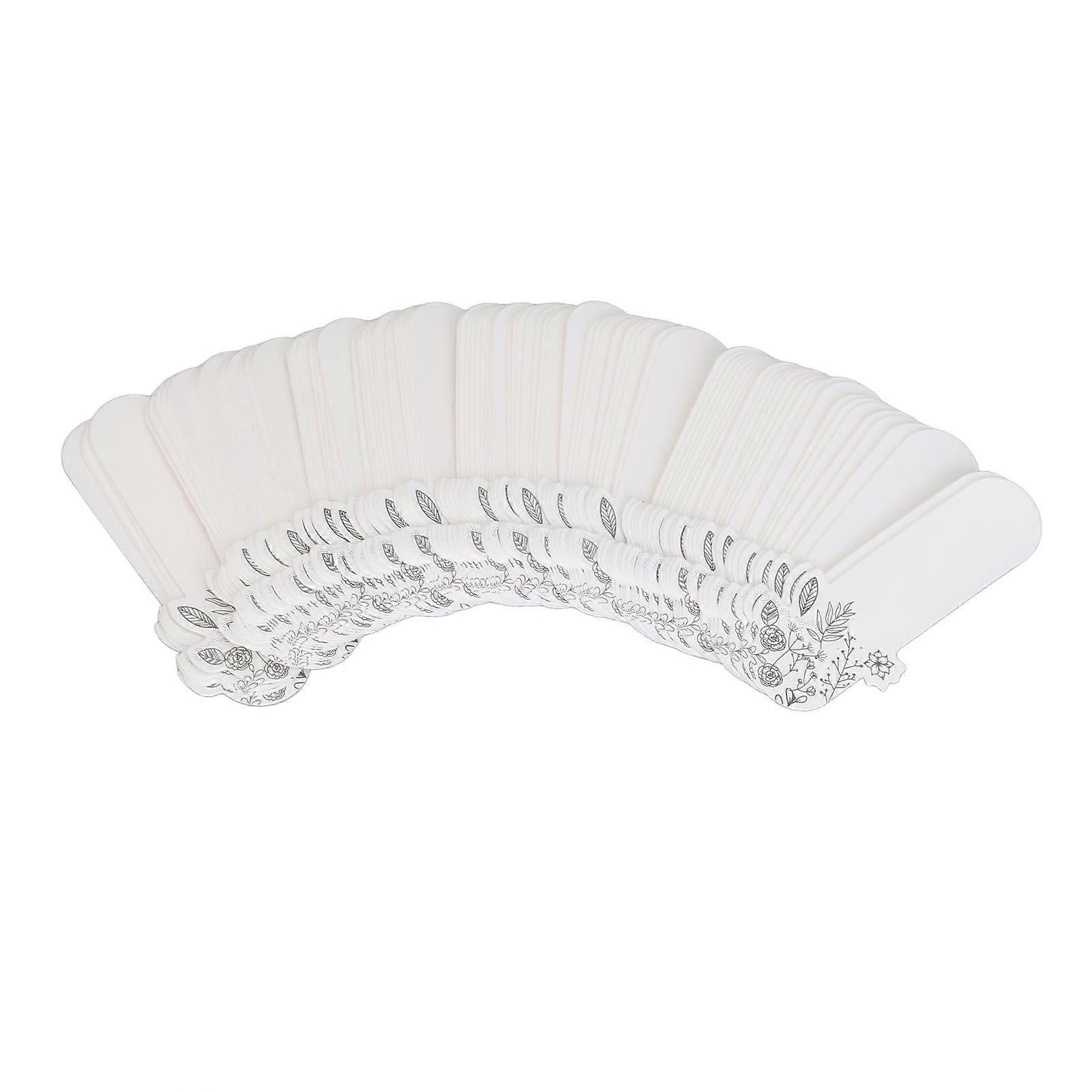 100pcs Perfume Test Strips White Disposable Sniff Aroma Testing Fragrance Blotter Strips for Essential Oil Aromatherapy 30 X 80mm