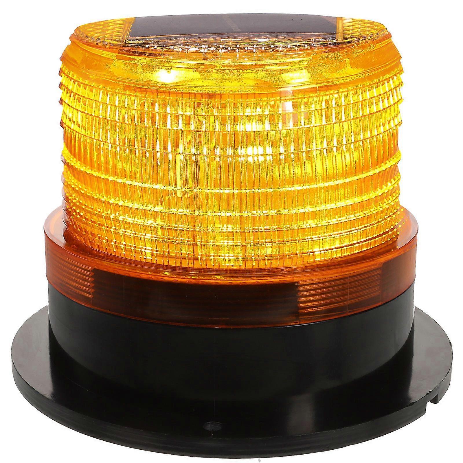 Solar Powered Car Strobe Light LED Emergency Light Vehicle Safety Warning Light with Magnetic Base