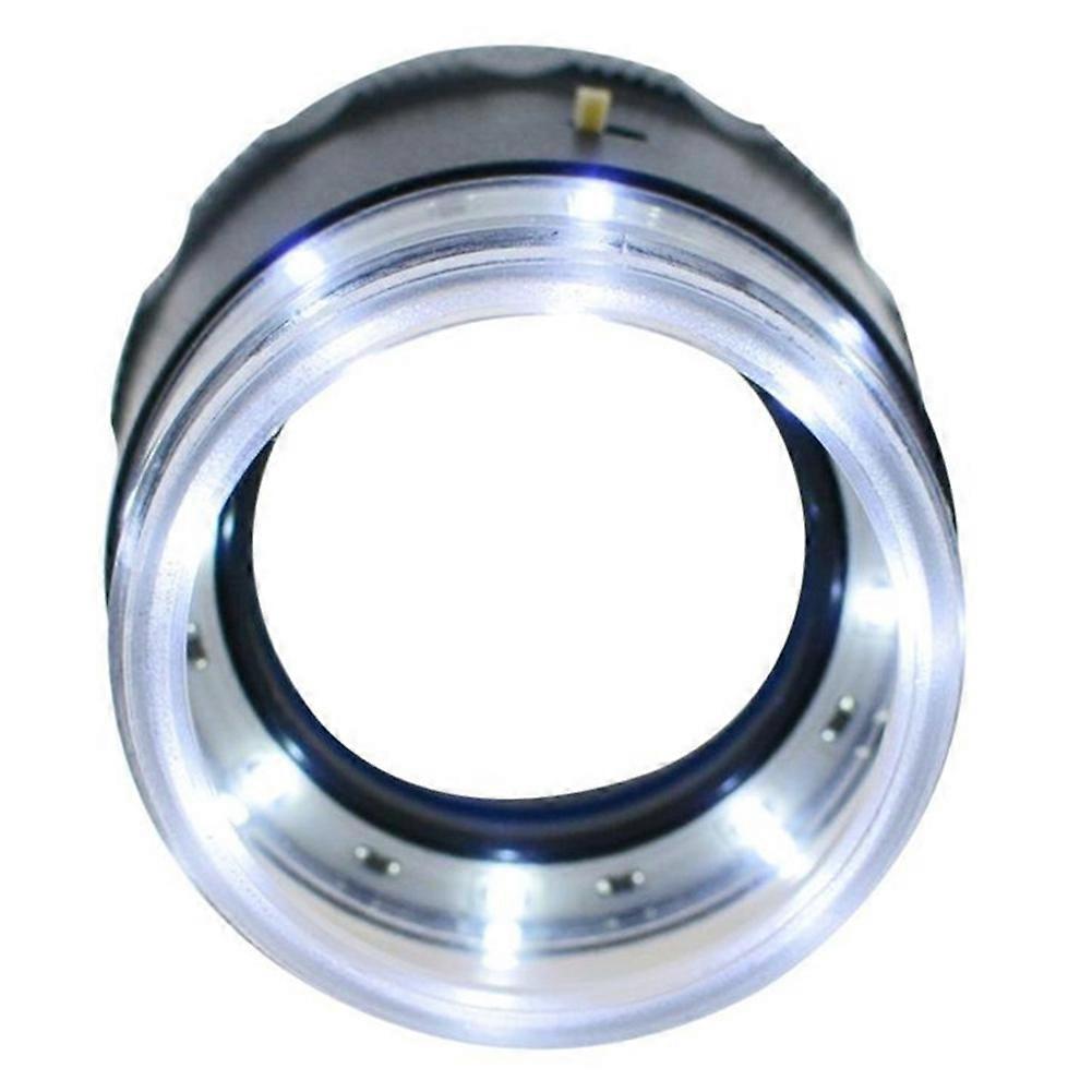 10x Magnification Scale Loupe Scale Chart 25mm Field of View with 8 LED Light