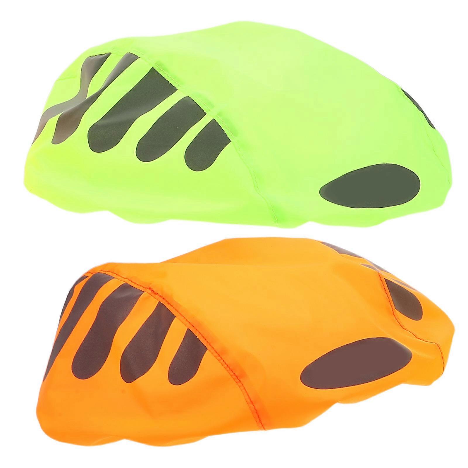 Reflective Waterproof Cover 2Pcs High Visibility Rain Protection for Cycling and Motorcycle Assorted Color with Windproof Design