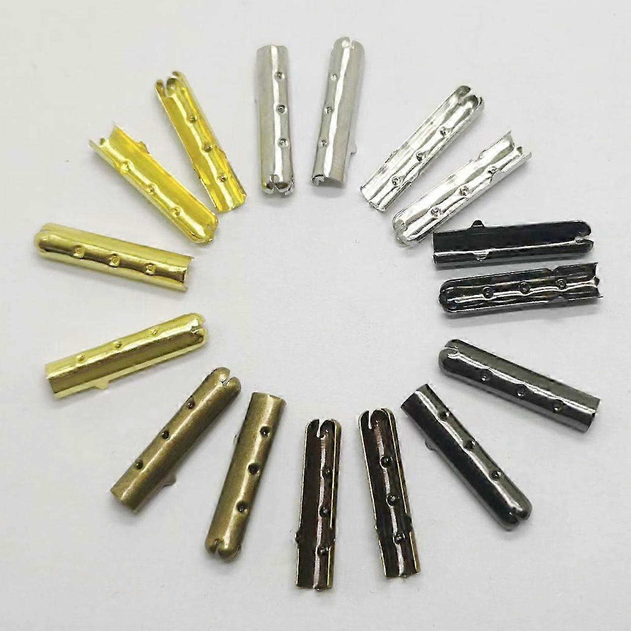 200PCS Shoelace Tips: Shoe Lace Ends Tips - Shoe String Caps Copper Cord End Caps Replacement for DIY Repair Sneaker Shoelaces Hoodies Pants Drawstrin