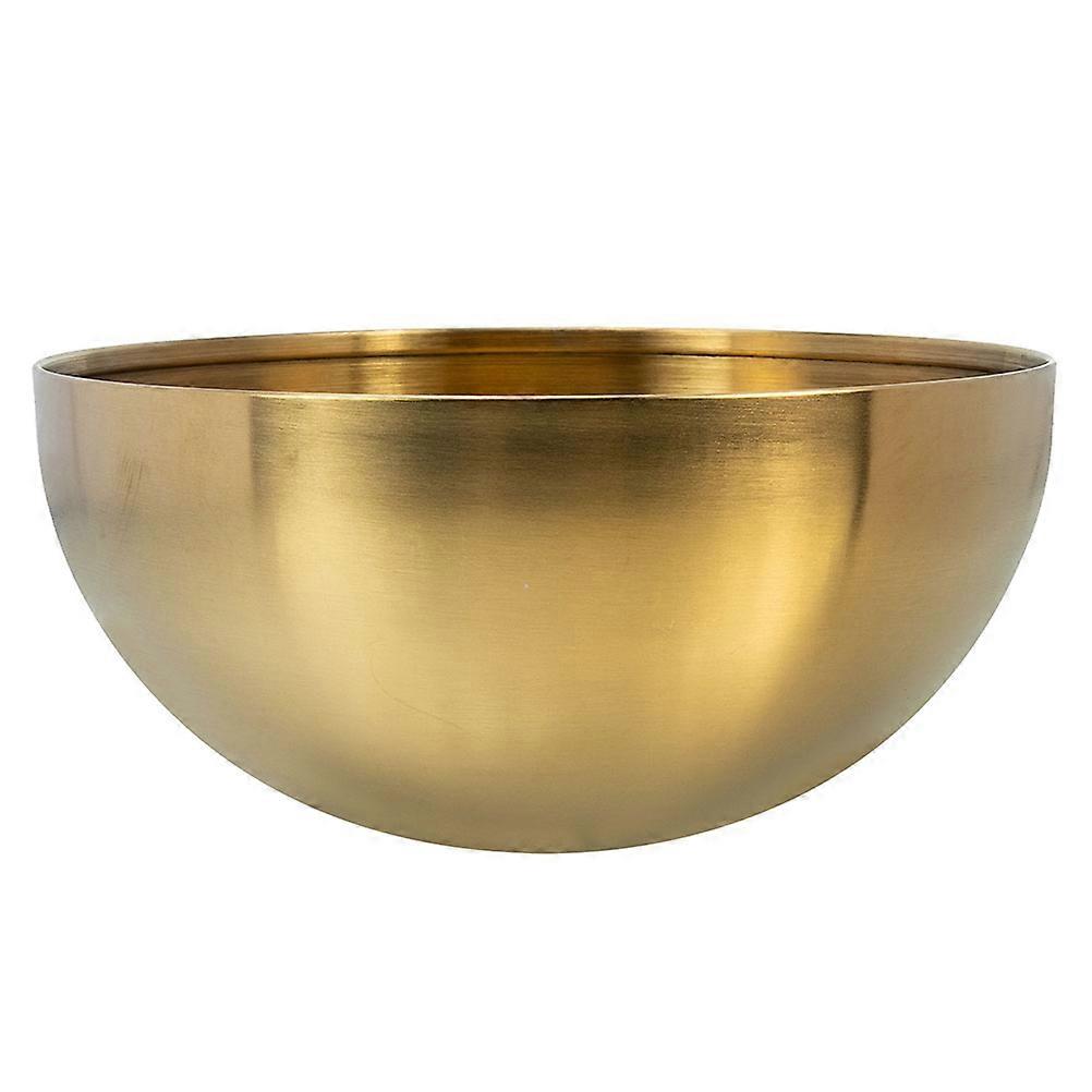 Golden Salad Bowl for Kitchen Use Multi-Function Fruit Storage