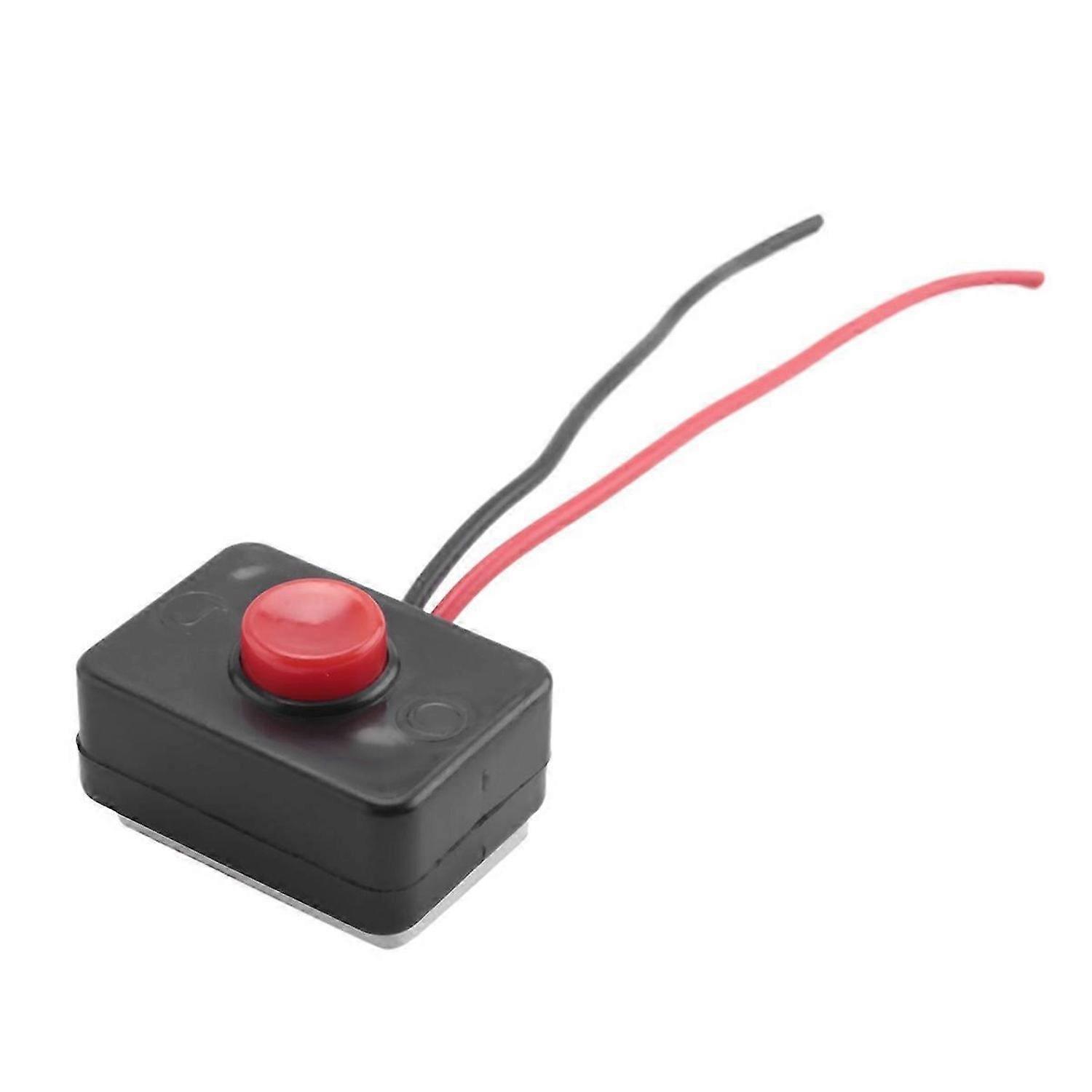 DCC12V2A Adhesive base push button momentarily action wired switch for automobiles
