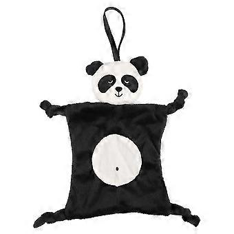 Plysch Toddler Baby Safety Towel Filt Spädbarn Appeased med djurdocka (Panda)