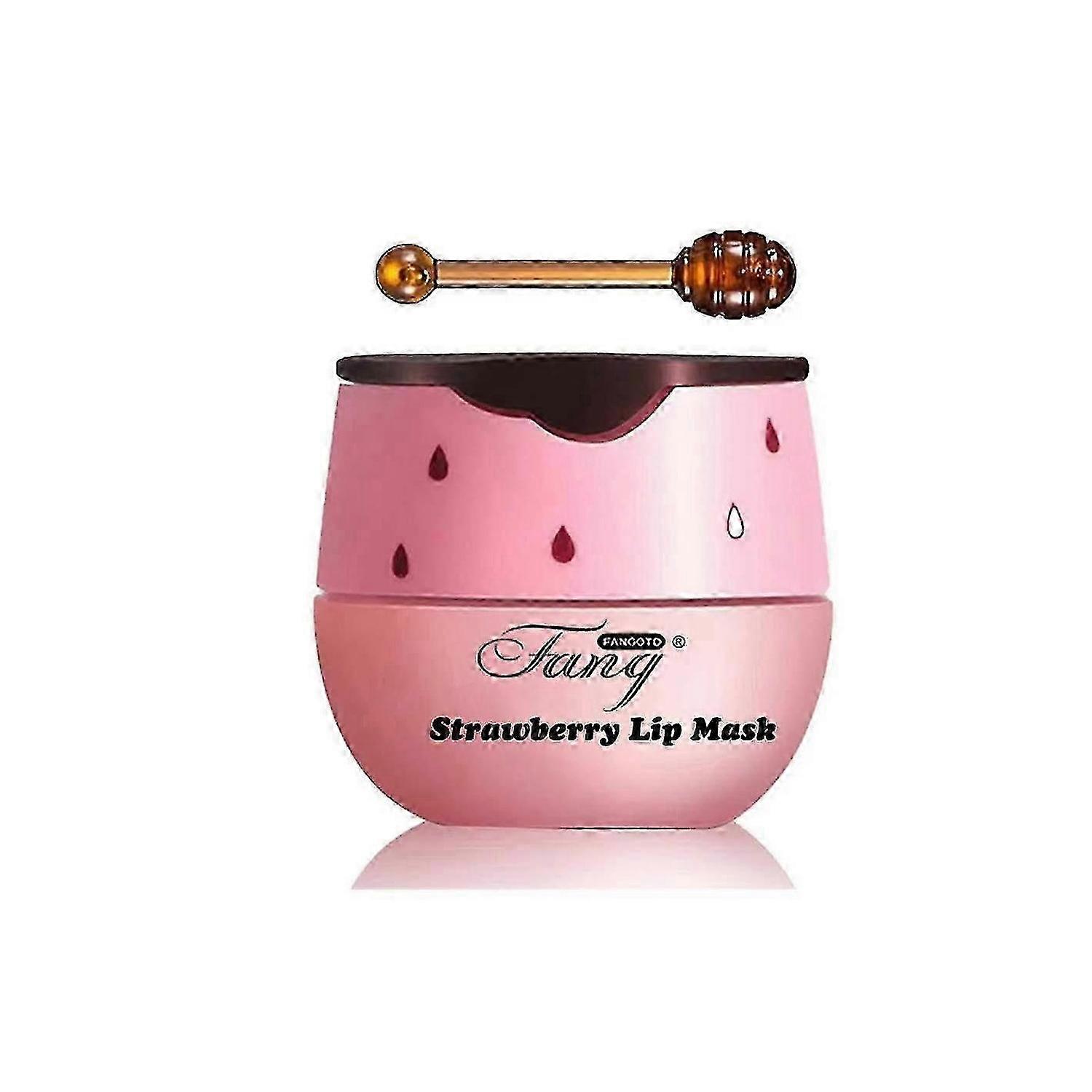 Strawberry Propolis Moisturizing Lip Mask Moisturizing And Improving Lip Lines Dead Skin Removing Lipstick 5.5g