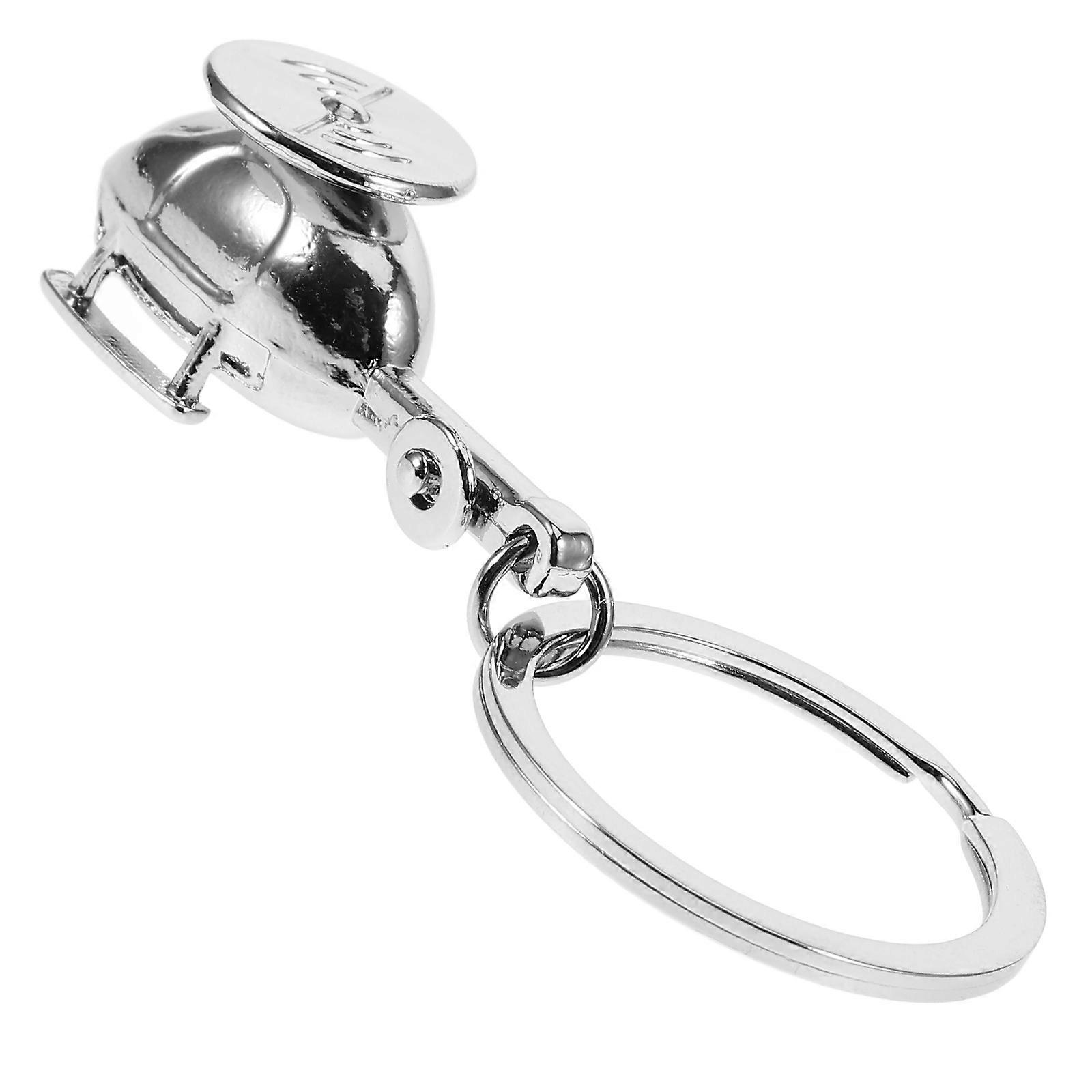 Airplane Keychain Hanging Accessory 3Pcs Helicopter Shaped Key Rings