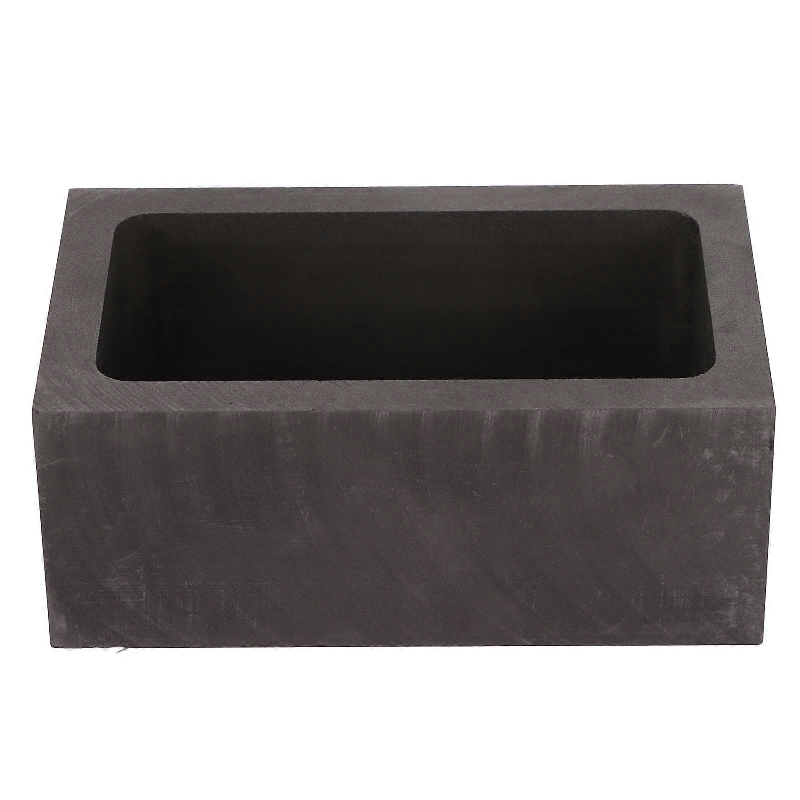 Moule à lingot en graphite rectangulaire de 101 ml, creuset en graphite à haute stabilité thermique pour or, argent, cuivre et laiton